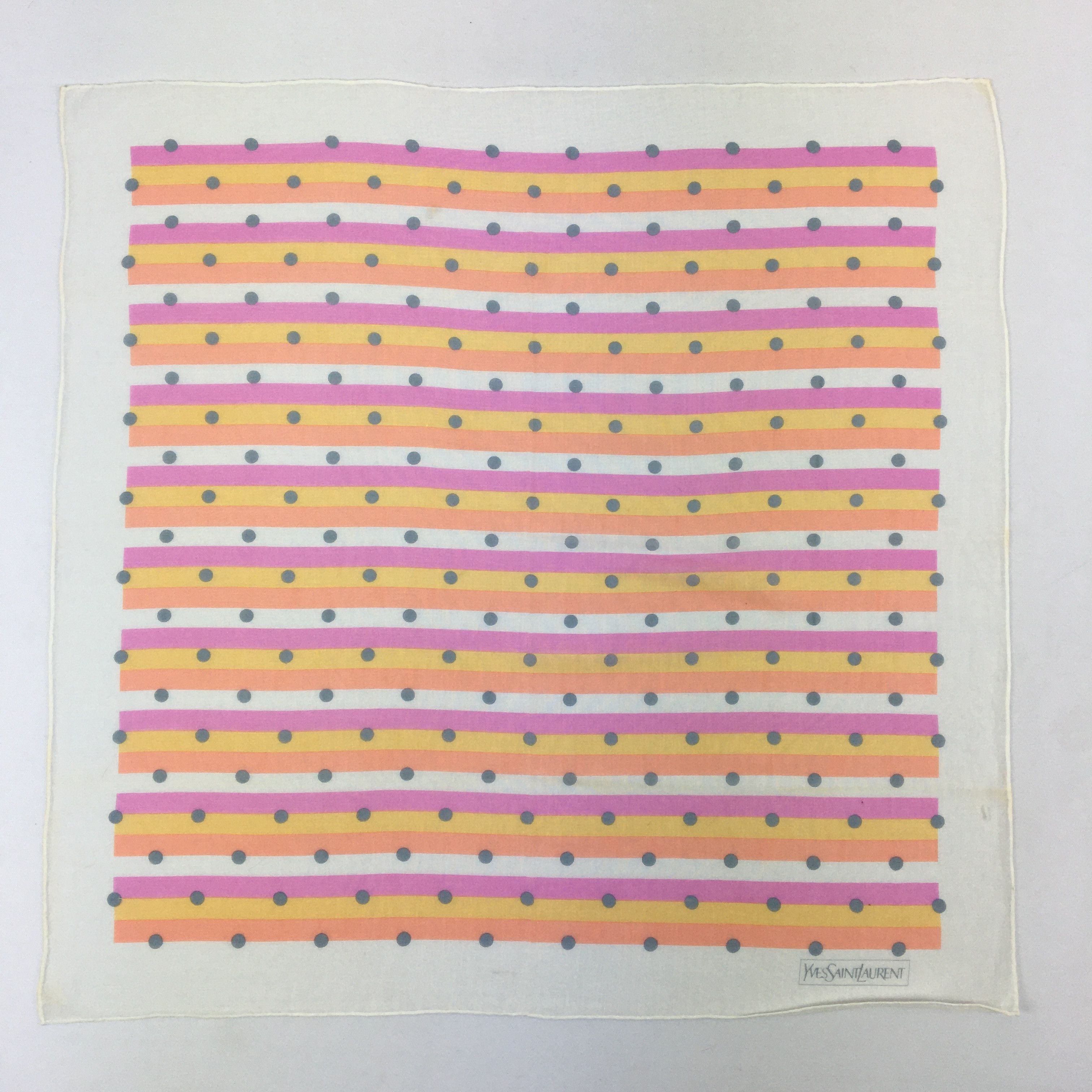 Japanese Brand Yves Saint Laurent Handkerchief Neckerchief Bandana Size ONE SIZE - 2 Thumbnail