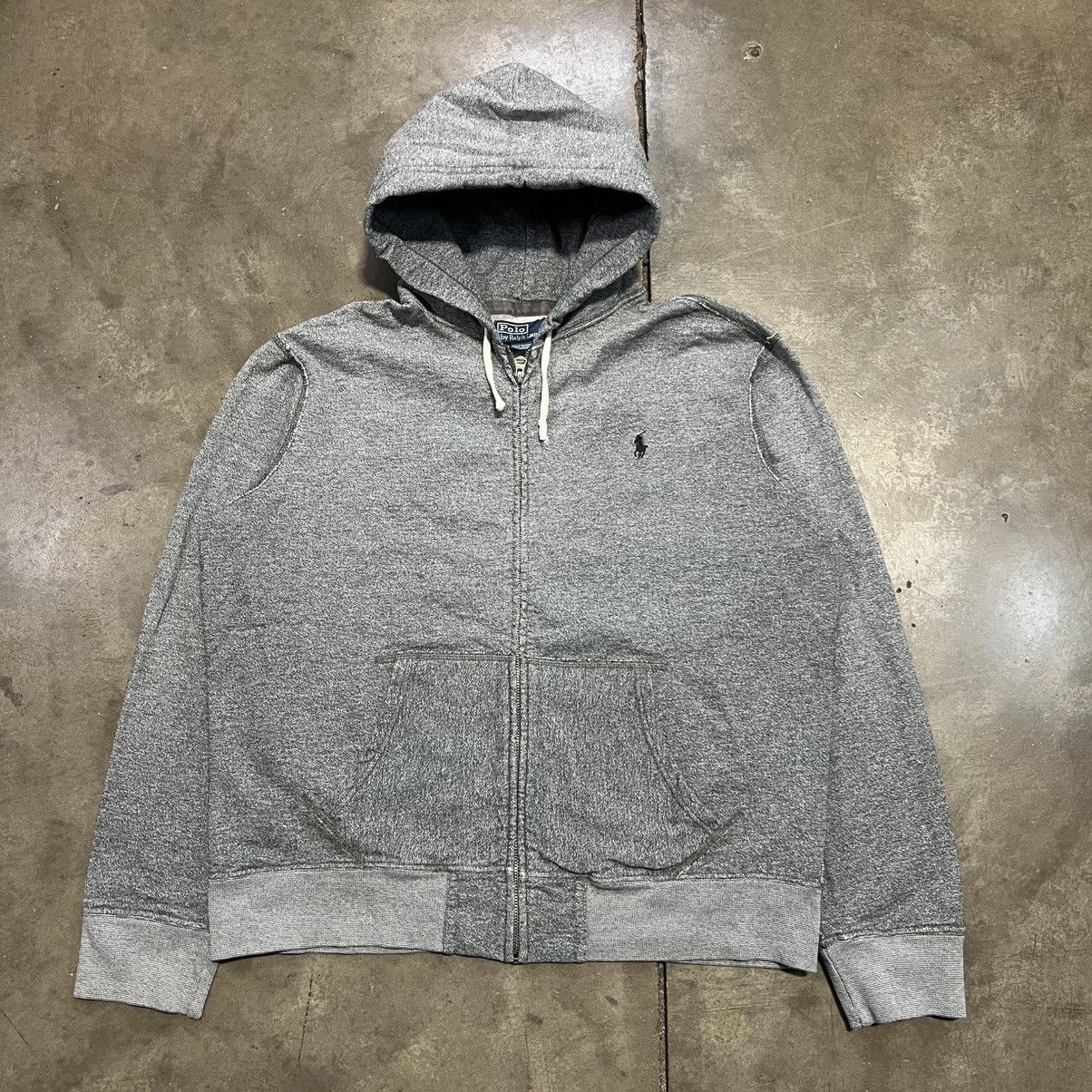 Vintage Vintage Polo Ralph Lauren Zip Up Hoodie Sweatshirt Mini Pony Size US XL / EU 56 / 4 - 1 Thumbnail