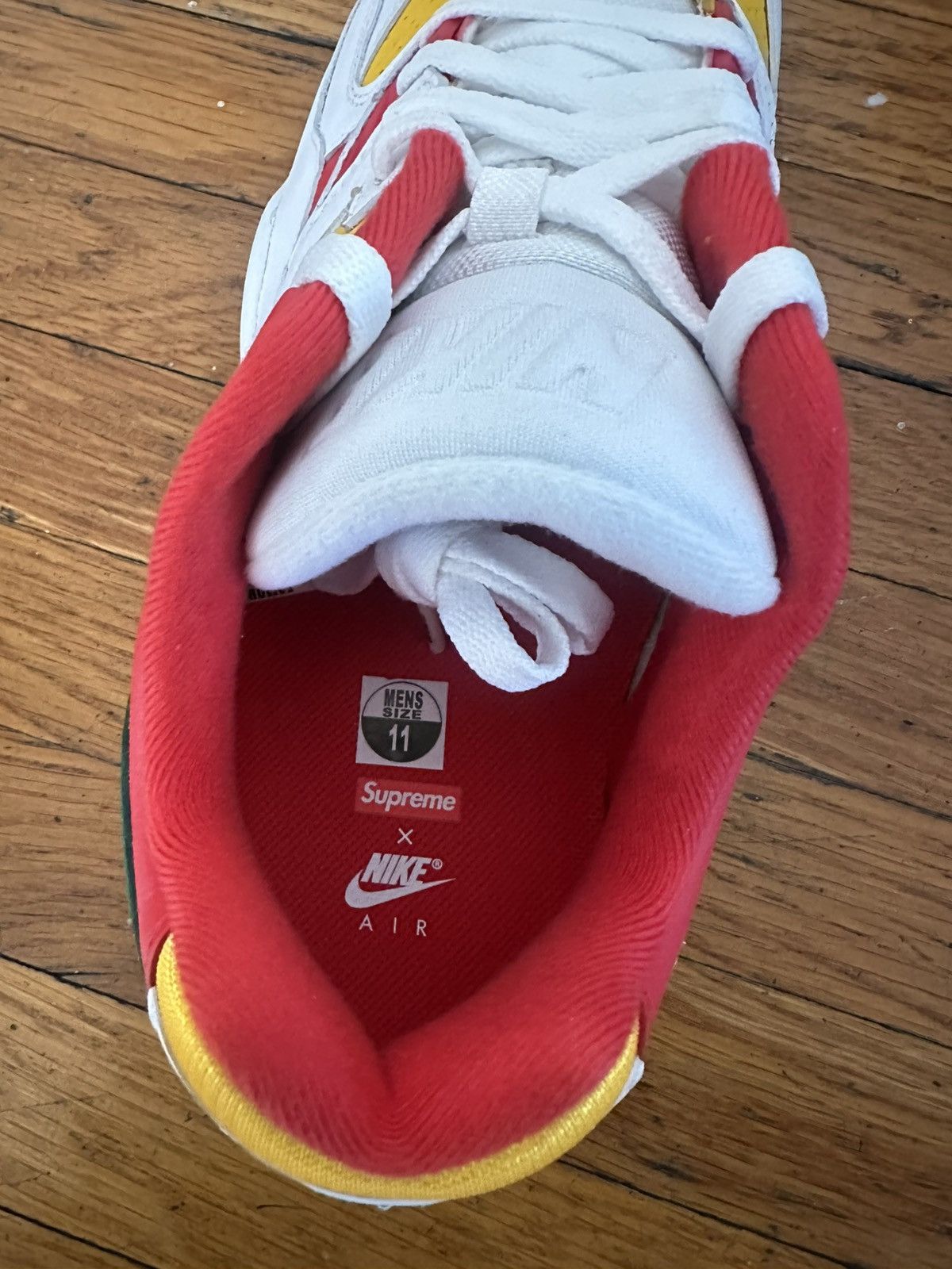 Nike × Supreme Supreme x Air Cross Trainer 3 Low 'White University Gold' Size US 11 / EU 44 - 7 Thumbnail