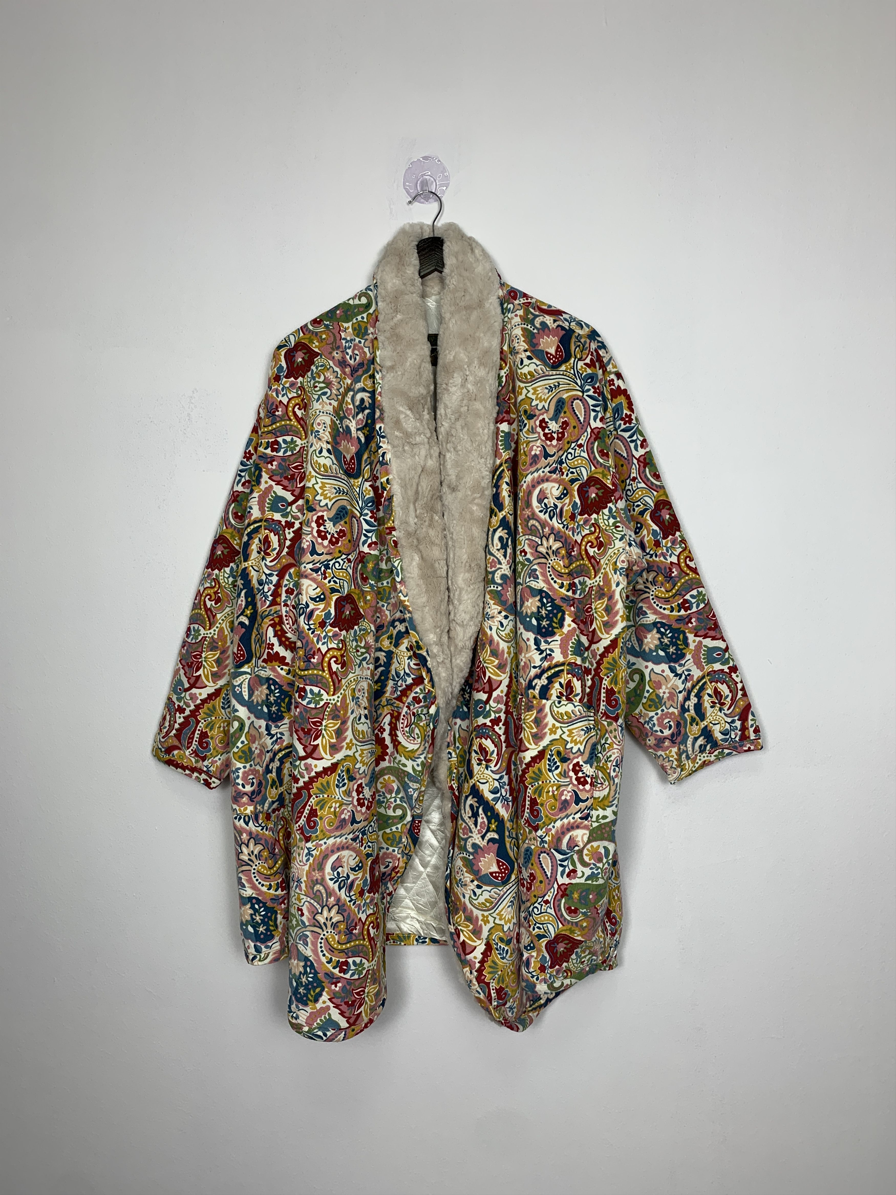 image of Vintage Kenzo Jungle Floral Pattern Quilted Lining Jacket, Men's (Size Medium)