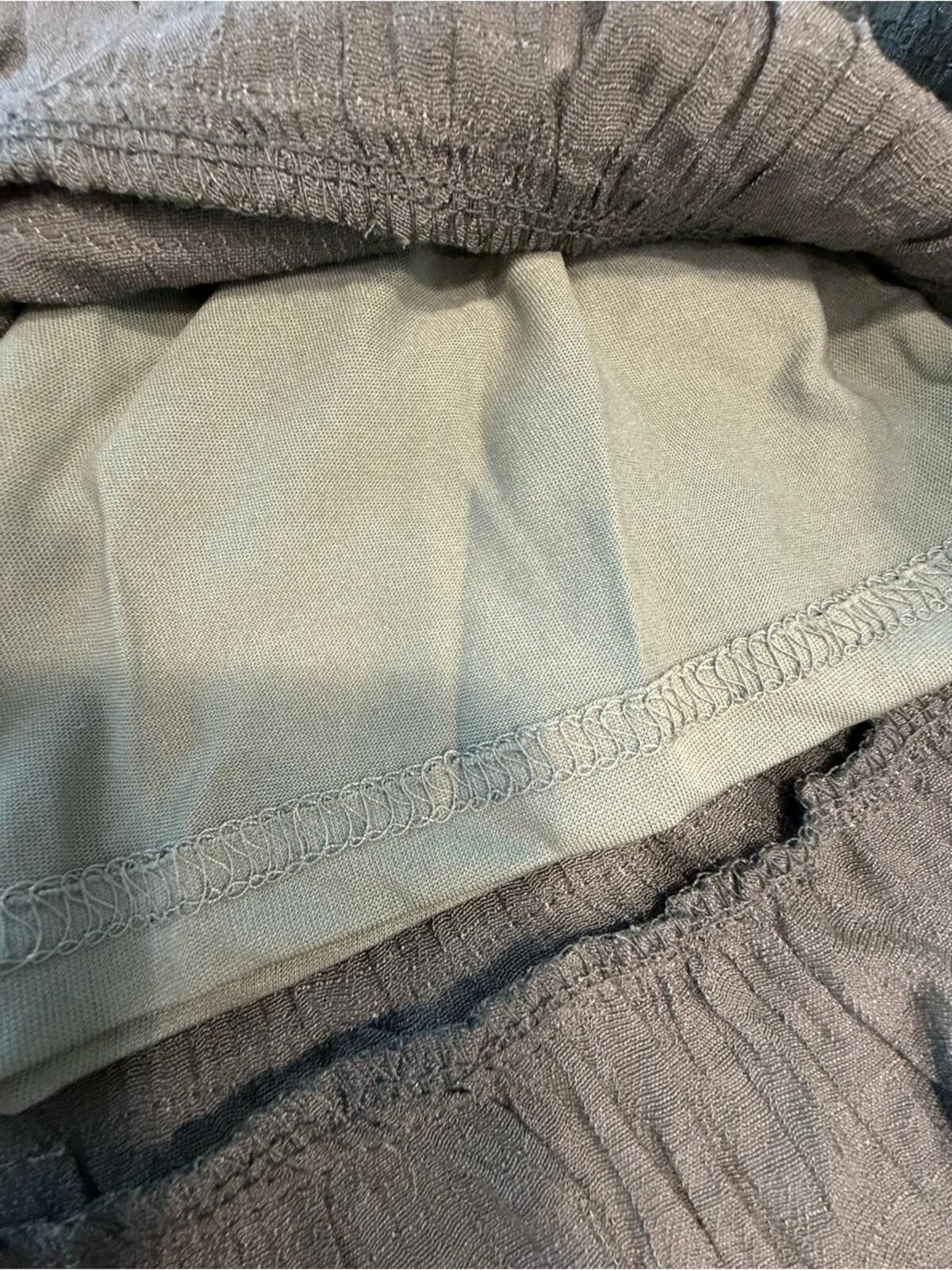 Other Umgee boho gray ruffled mini skirt white lace SZ SM Size 28" / US 6 / IT 42 - 3 Thumbnail