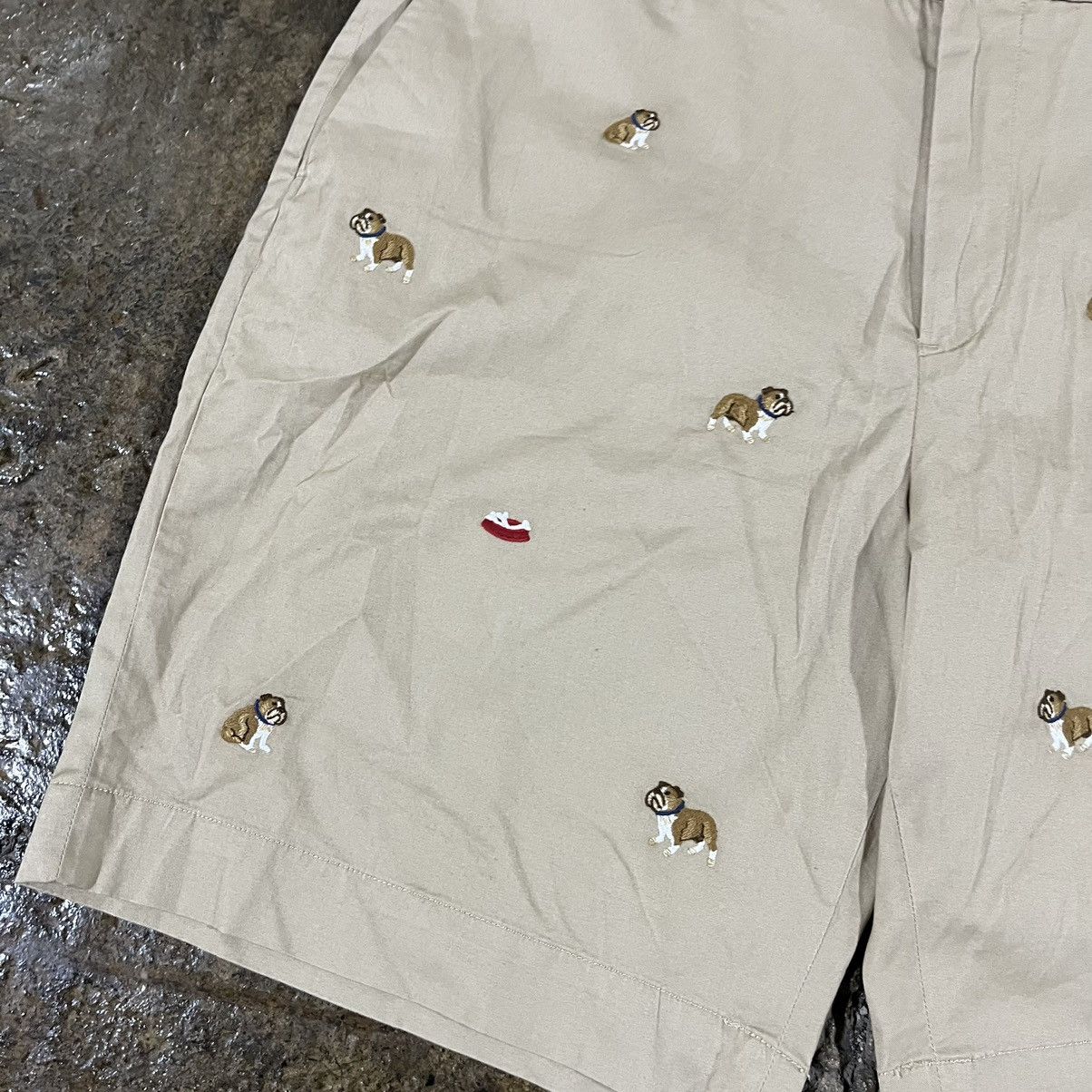 Polo Ralph Lauren × RRL Ralph Lauren × Vintage Polo Ralph Lauren Embroidered Bulldog Chino Shorts NWT Size US 38 / EU 54 - 7 Thumbnail