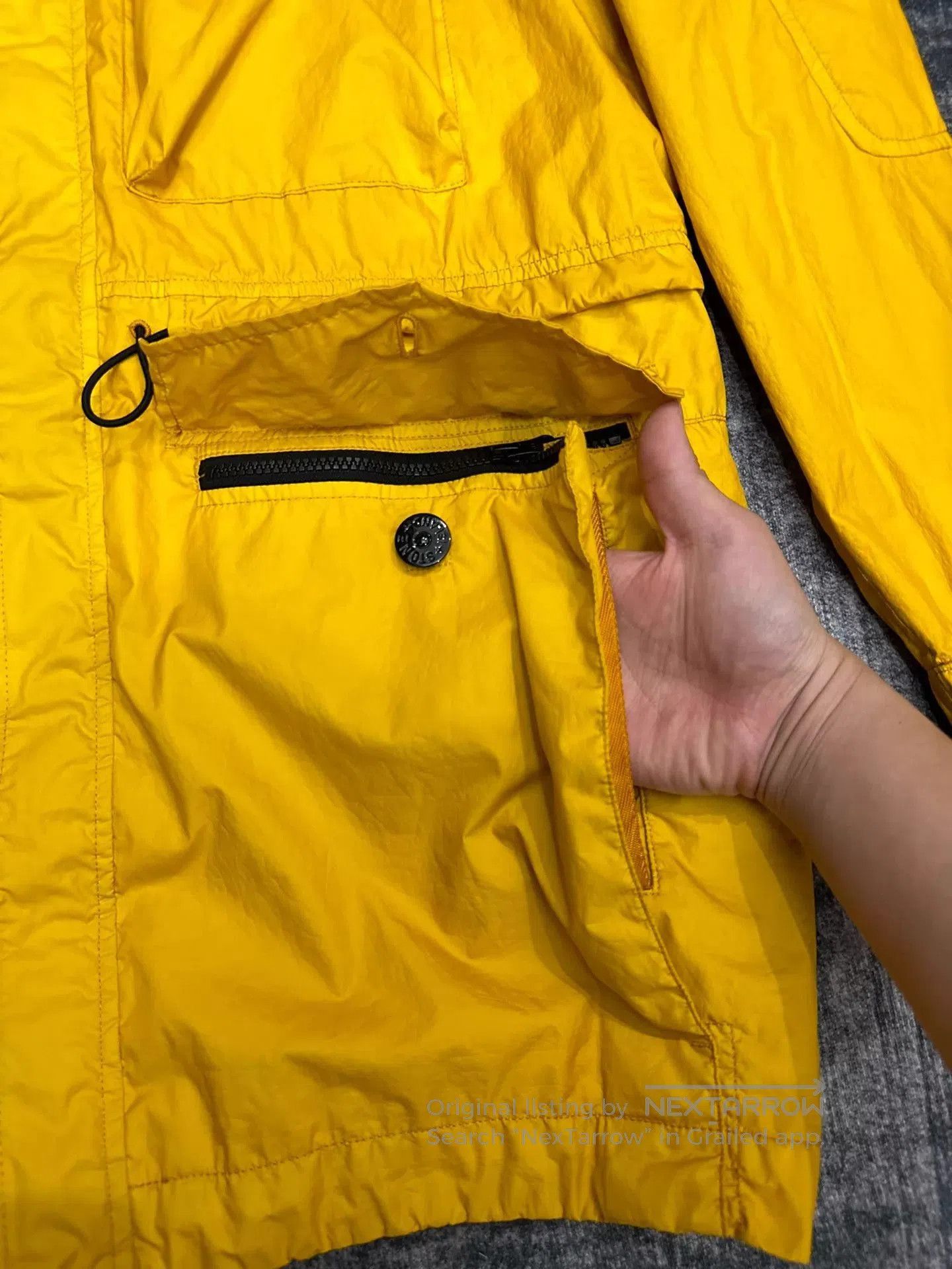 Stone Island Yellow Hooded Utility Jacket with Multiple Pockets. Size US M / EU 48-50 / 2 - 5 Thumbnail