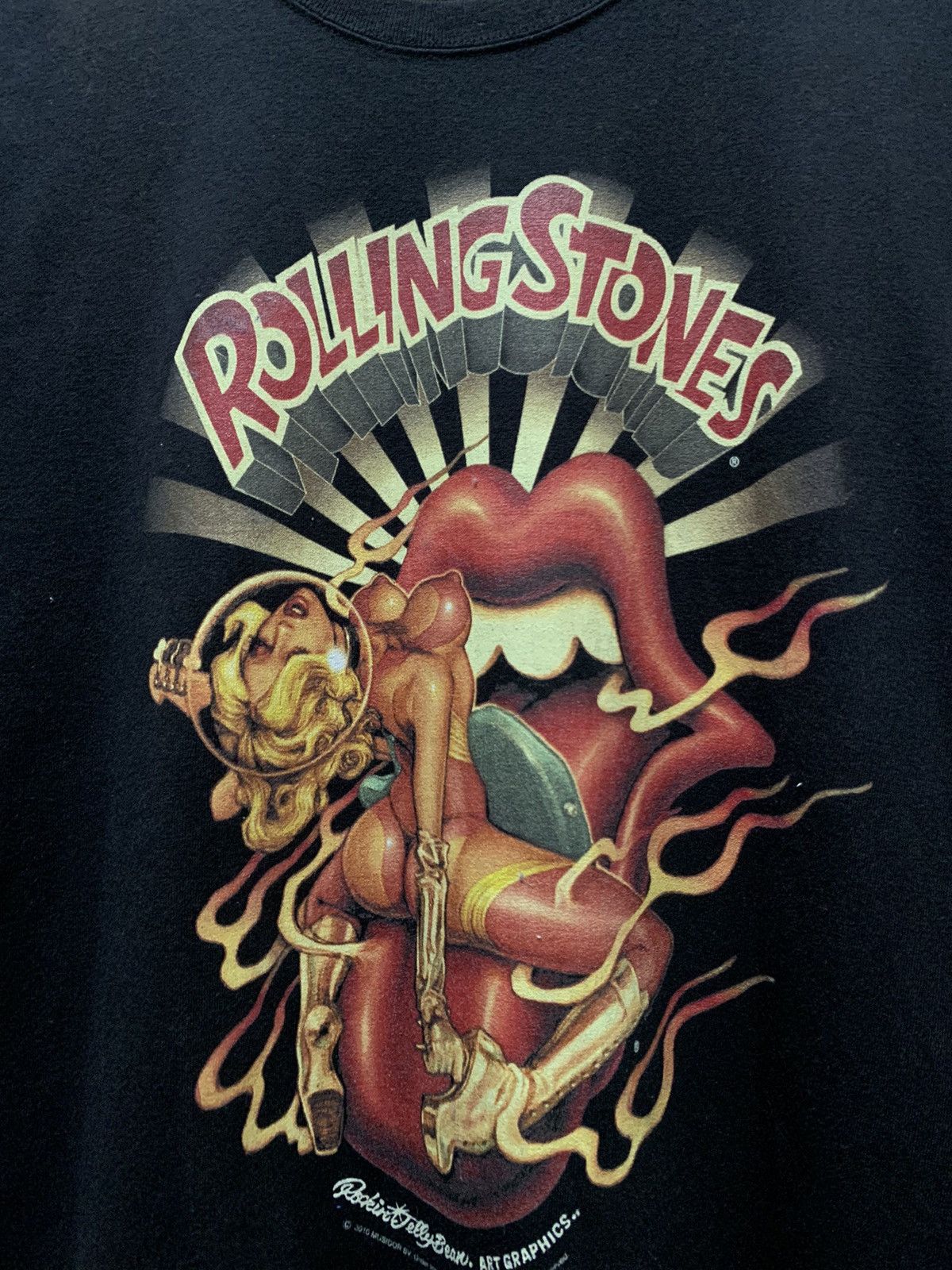 Band Tees Vintage Y2K Rockin Jelly Bean Rolling Stone Size US S / EU 44-46 / 1 - 4 Thumbnail