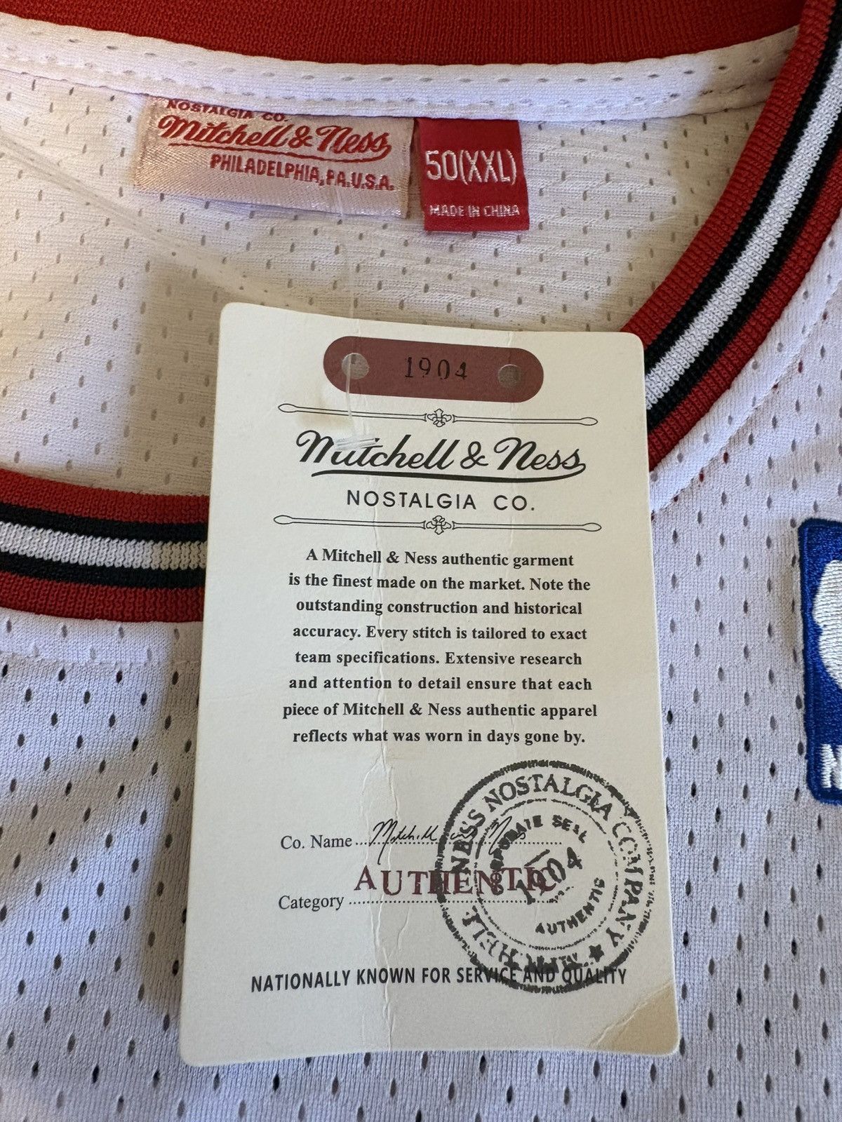 Mitchell & Ness Michael Jordan Mitchell & ness white Chicago Bulls jersey Size US XXL / EU 58 / 5 - 3 Thumbnail