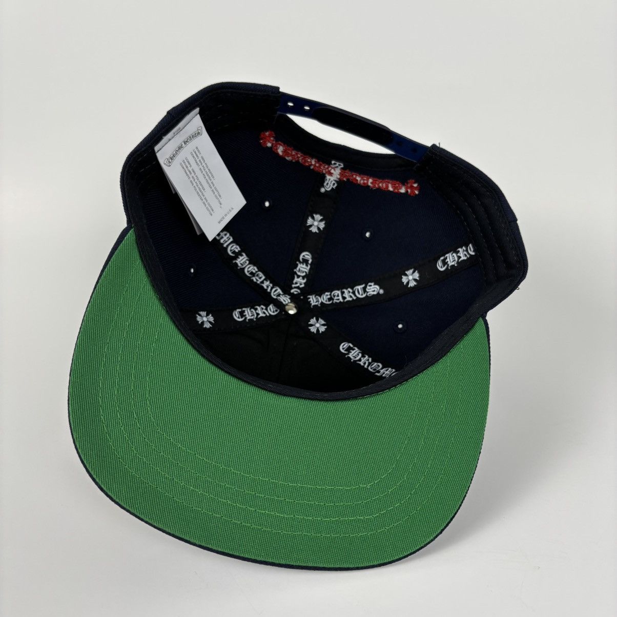 Chrome Hearts Chrome Hearts CH Baseball Hat Navy Red Size ONE SIZE - 7 Thumbnail