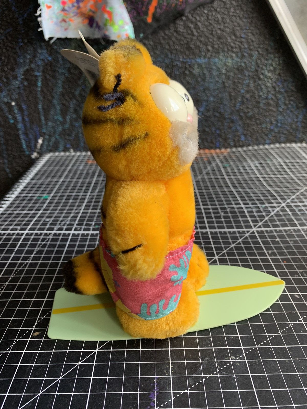 Vintage RARE Vintage 80s Garfield "Wave Rider" Plush – Dakin Korea Size ONE SIZE - 4 Thumbnail