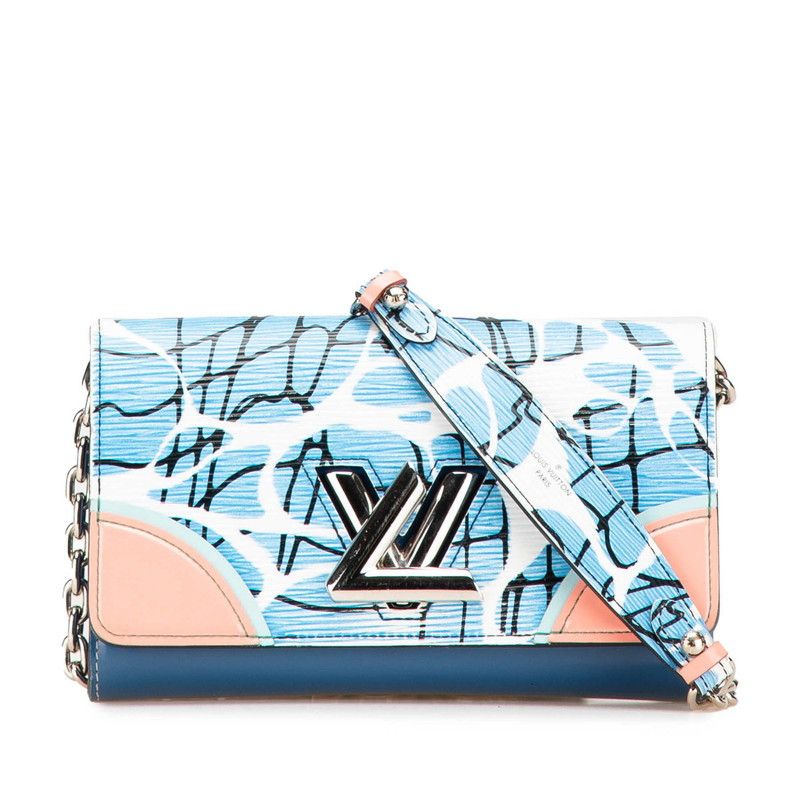 Louis Vuitton Louis Vuitton Louis Vuitton Portefeuille Twist Epi Chain Wallet Leather Long Wallet M56237 Size ONE SIZE - 1 Thumbnail