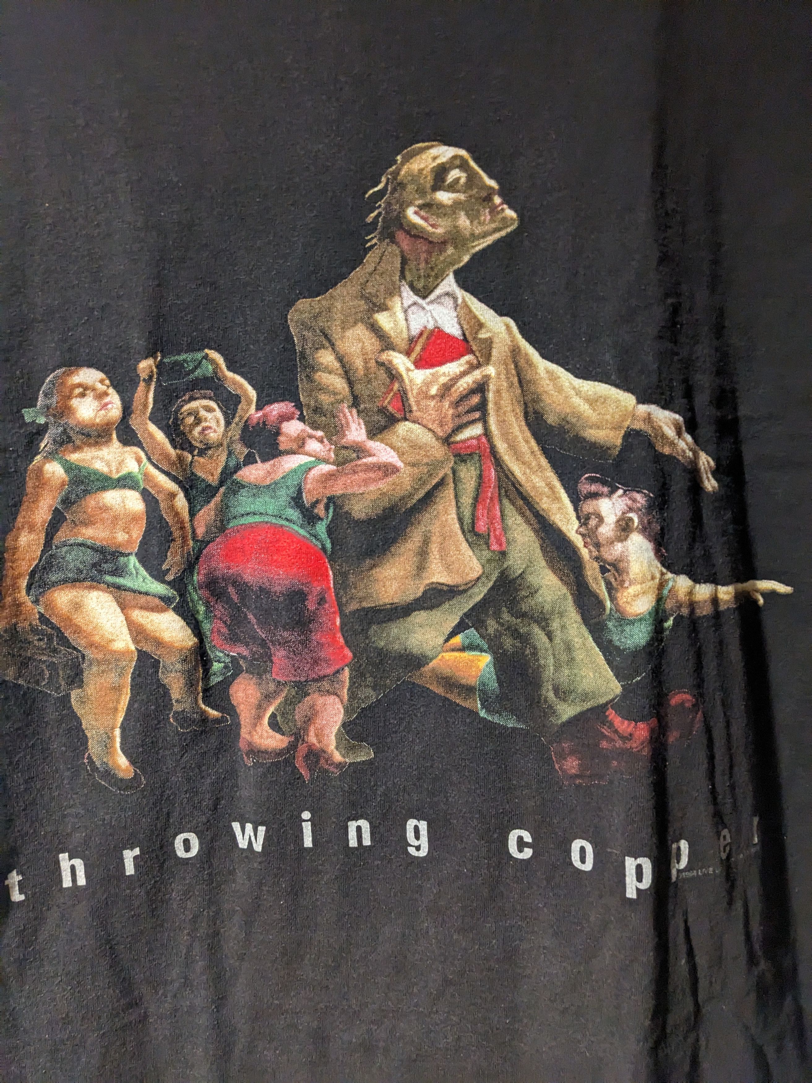 Band Tees × Brockum × Vintage Vintage 1994 Throwing Copper Live Band Tour X-Large T-Shirt Size US XL / EU 56 / 4 - 2 Thumbnail