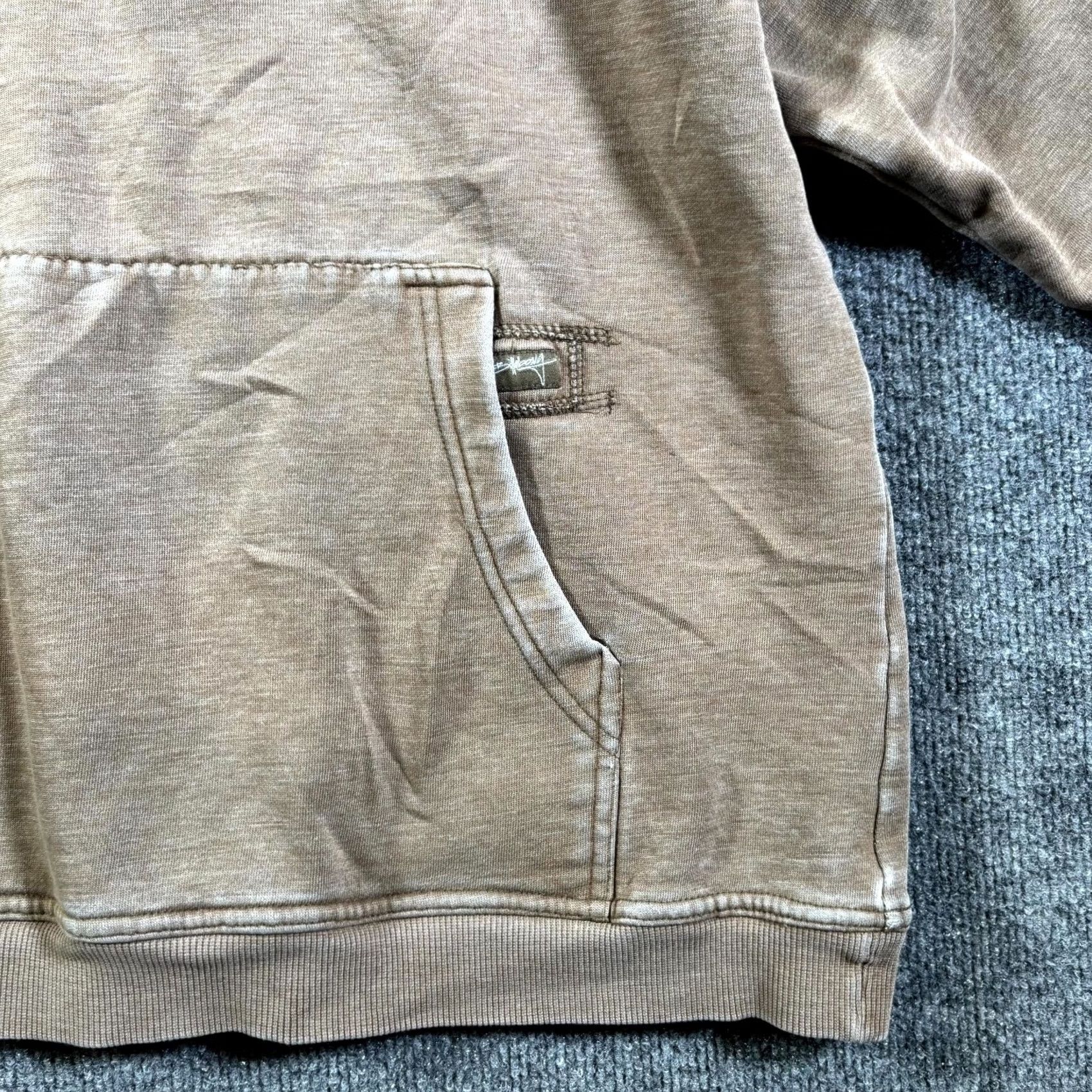 Billabong VINTAGE Billabong Hoodie Mens L Brown Pullover Fleece-Lined Sweatshirt Size US L / EU 52-54 / 3 - 4 Thumbnail