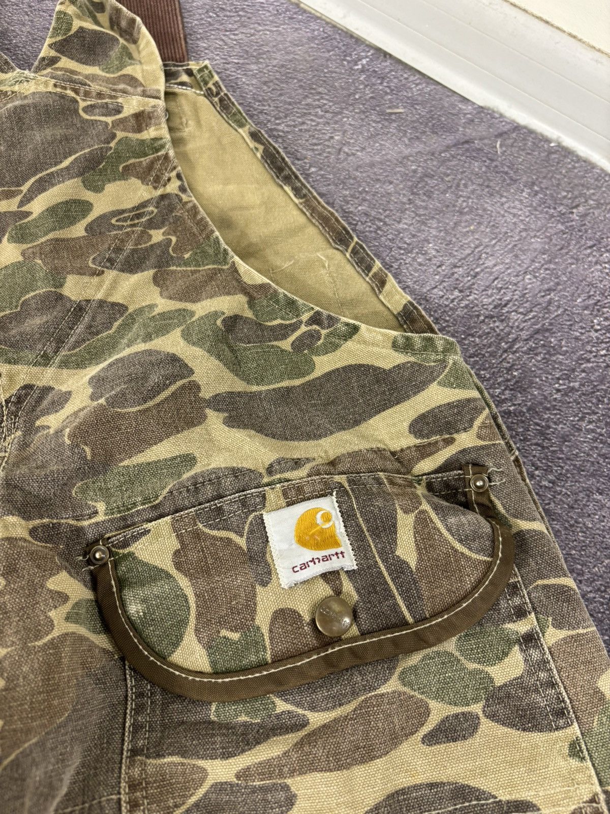 Carhartt Vintage Carhartt BU103 Overalls Bib Duck Camo Hunting Size US 34 / EU 50 - 18 Thumbnail