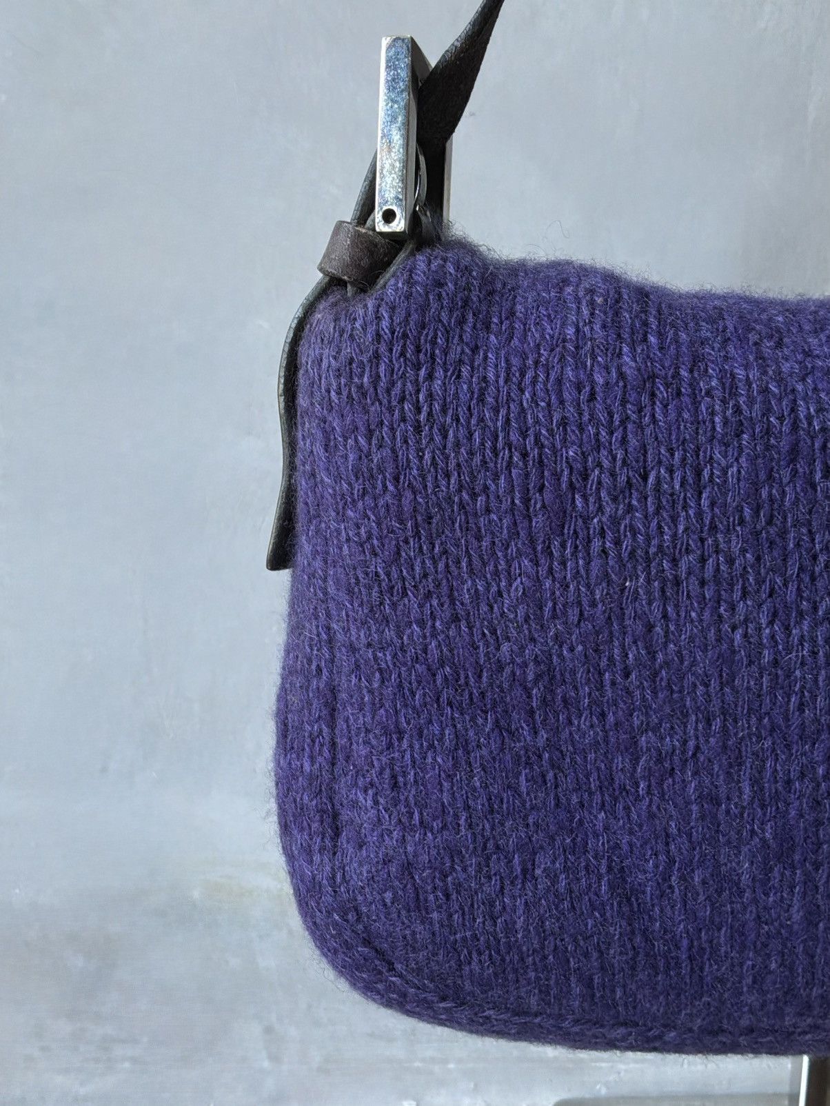 Fendi Fendi - Wool Knit - Wood - Purple Baguette Size ONE SIZE - 13 Thumbnail