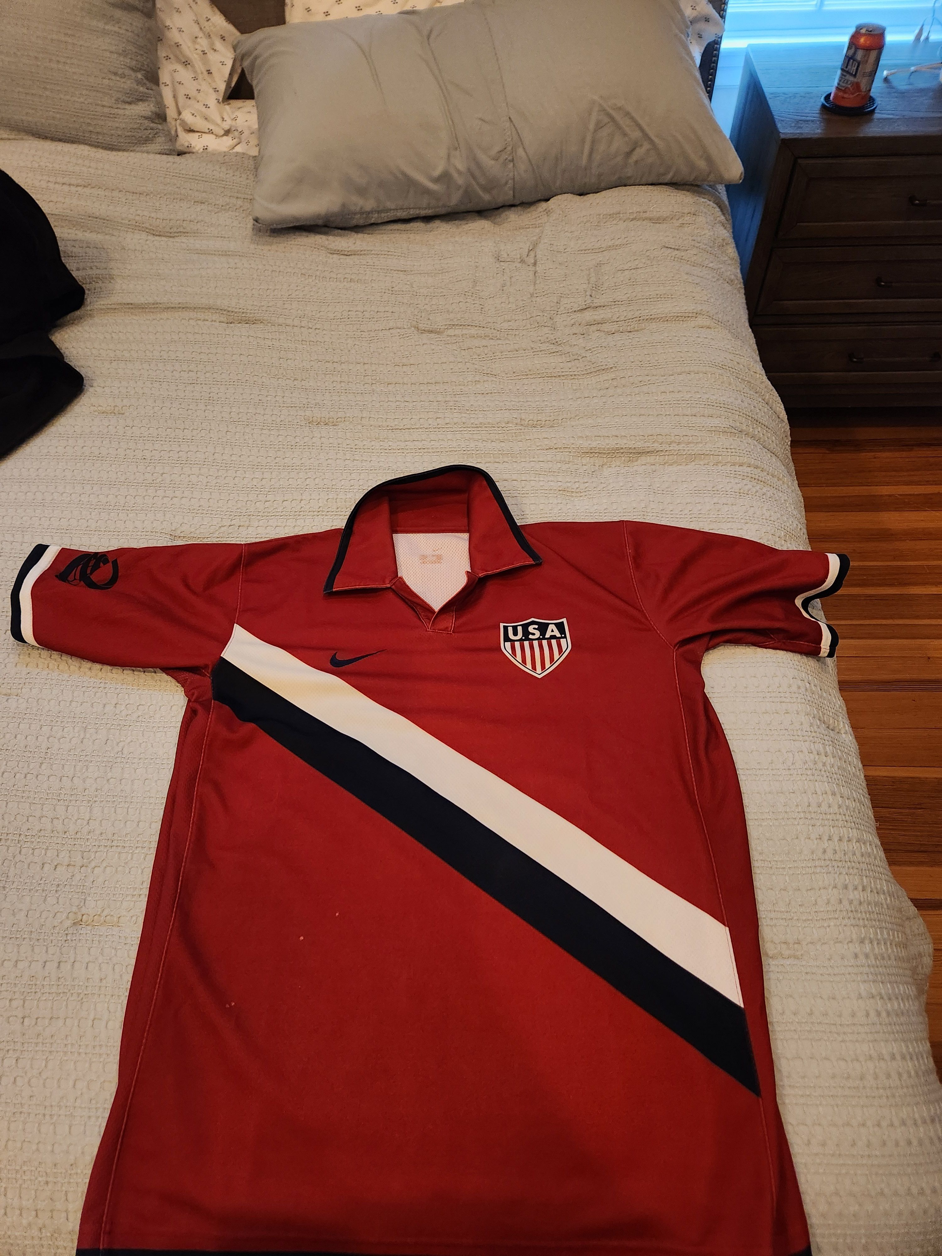 Nike Limited Edition Don't Tread on Me USA Soccer Jersey Size US L / EU 52-54 / 3 - 1 Thumbnail