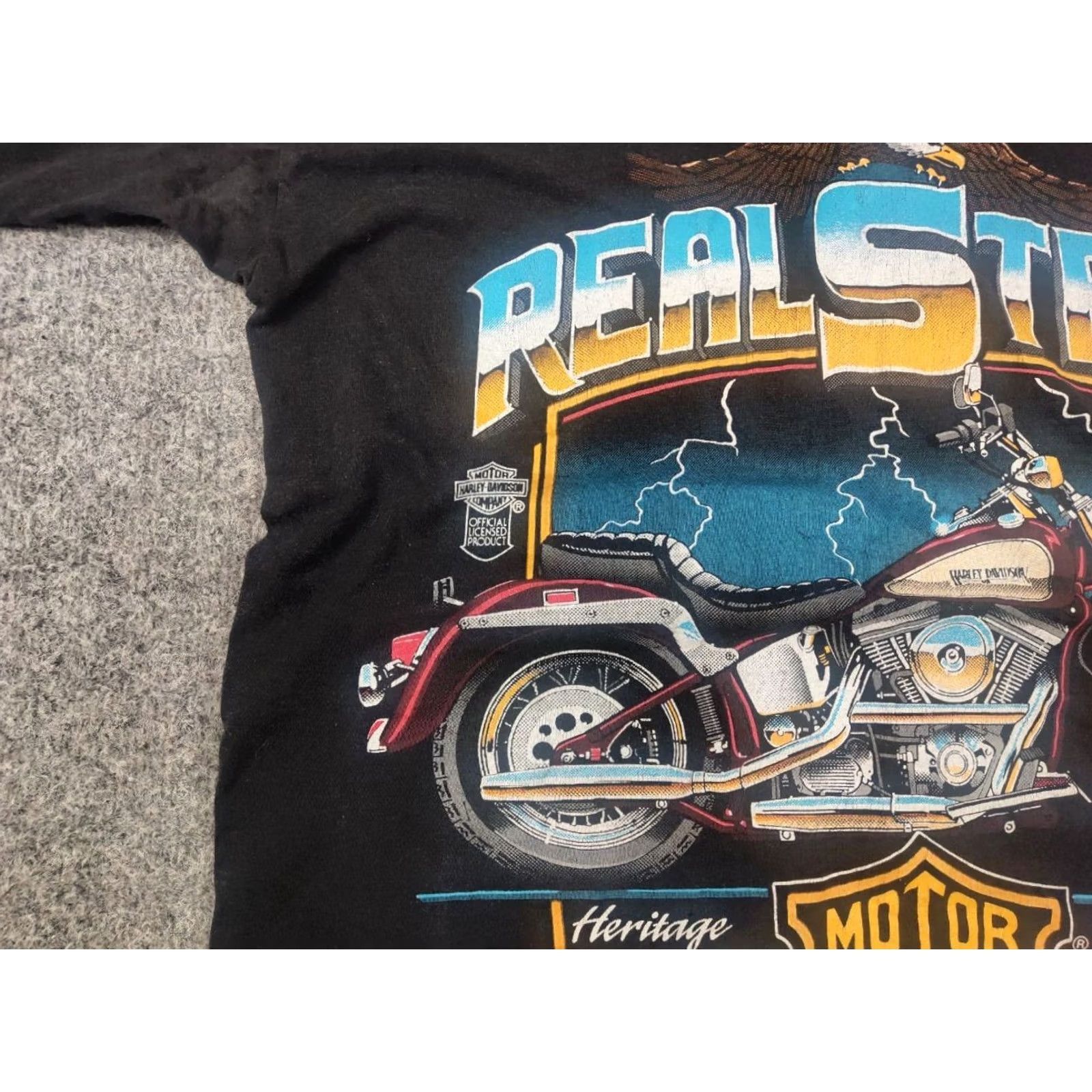Harley Davidson Vintage 80's Harley-Davidson T-shirt Real Steel Heritage Softail Speed Limit Tee Size US M / EU 48-50 / 2 - 5 Thumbnail