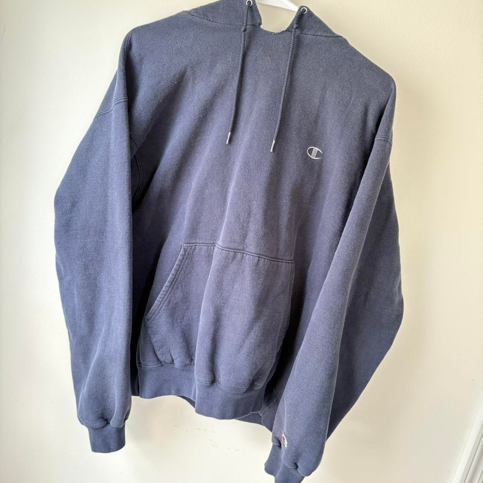 Champion 90’s Navy Blue Champion Pull Over Hoodie Size US M / EU 48-50 / 2 - 5 Thumbnail
