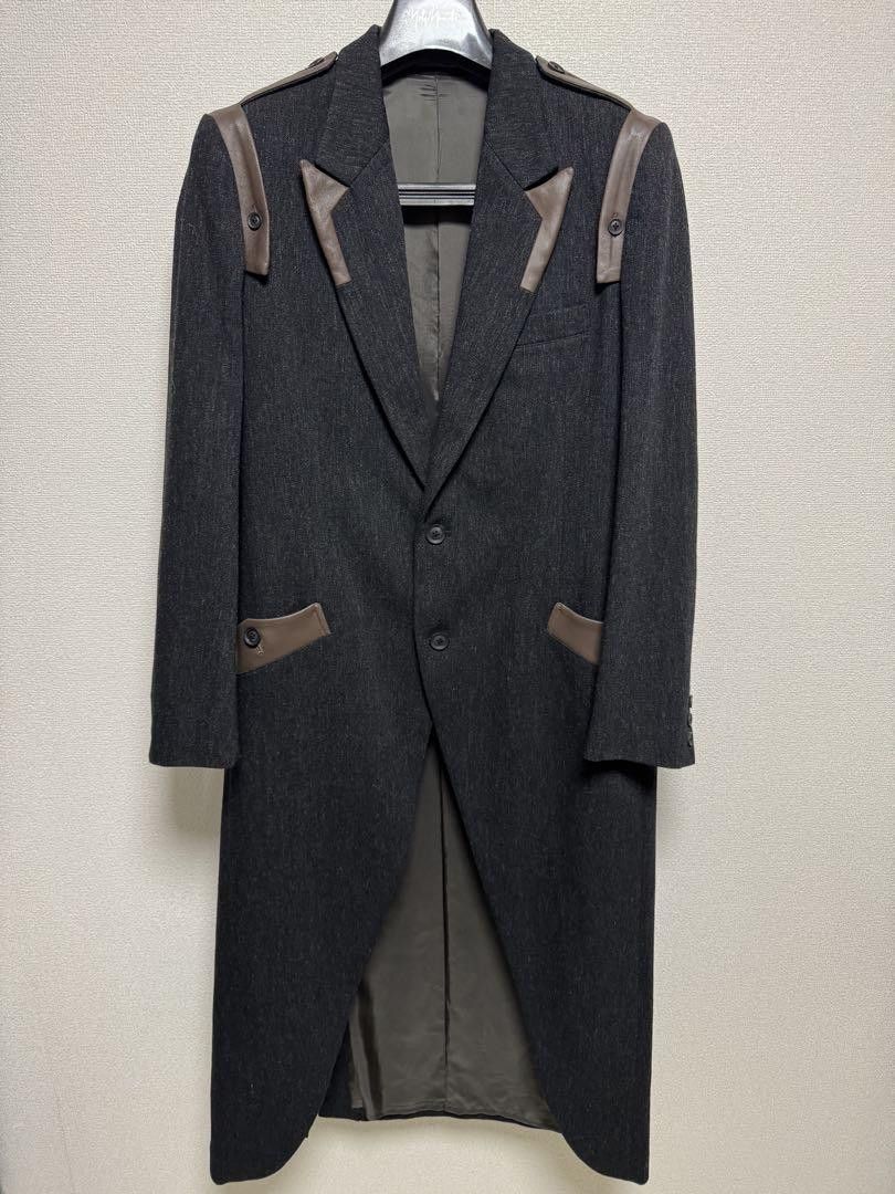 Yohji Yamamoto POUR HOMME 24aw ARMY GABARDINE SERGE LEATHER SHOULDER JACKET Size US M / EU 48-50 / 2 - 1 Thumbnail