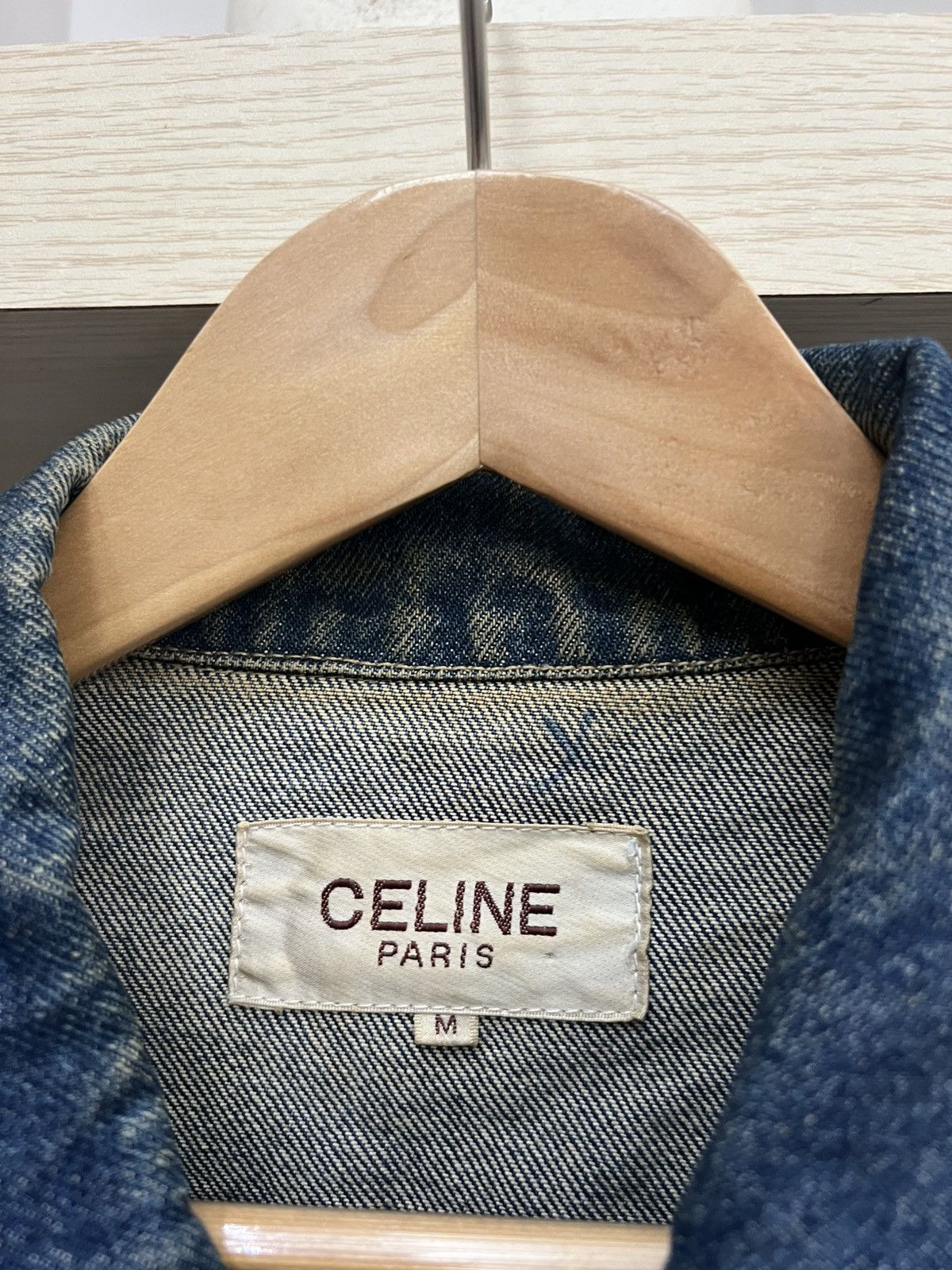 Celine × Designer CELINE DENIM TRUCKER JACKET Size US M / EU 48-50 / 2 - 12 Thumbnail
