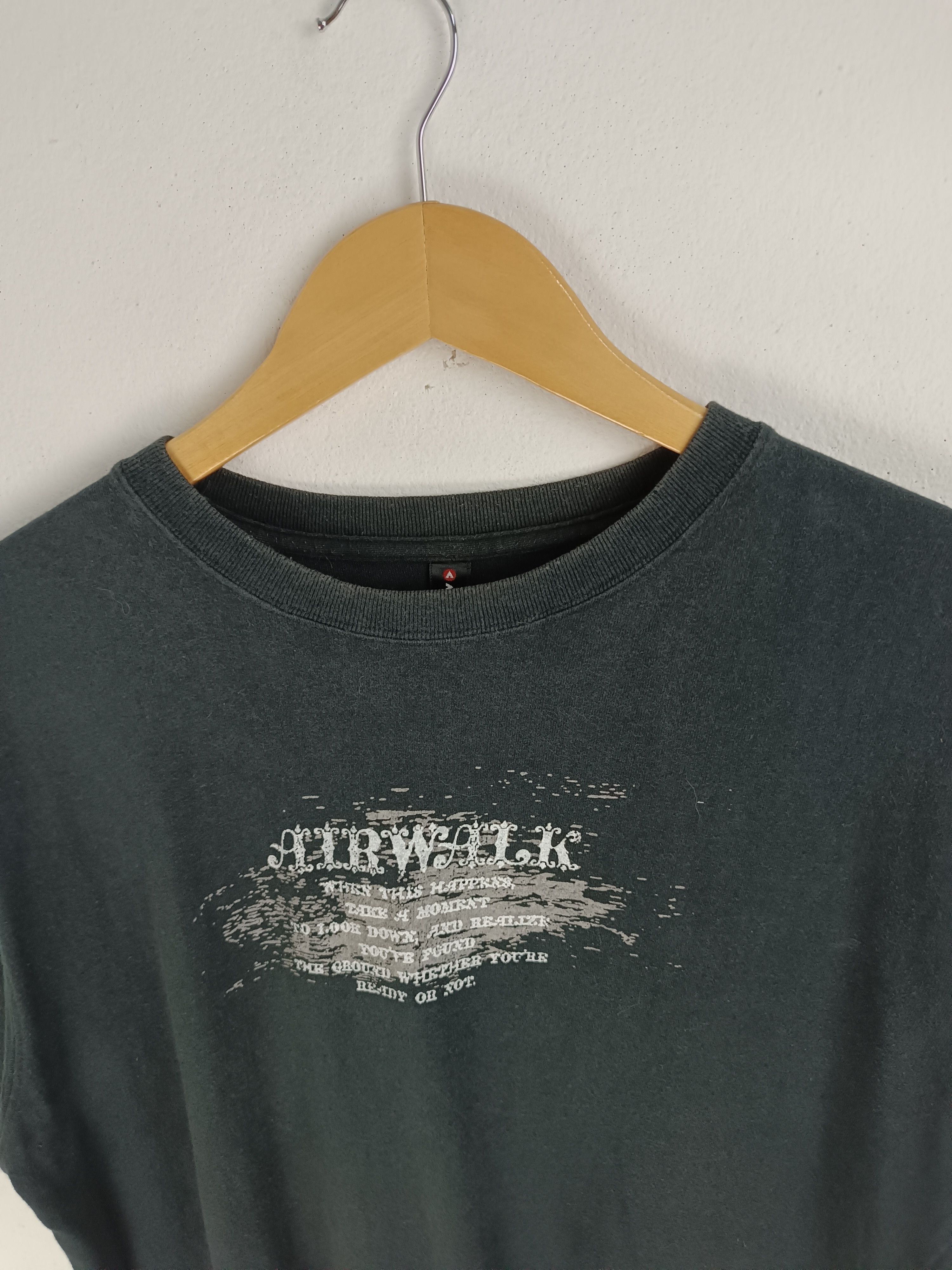 Airwalk VINTAGE Y2K AIRWALK CRAZY POEM SKATE 2000s NUMETAL STYLE TEE Size US L / EU 52-54 / 3 - 9 Thumbnail