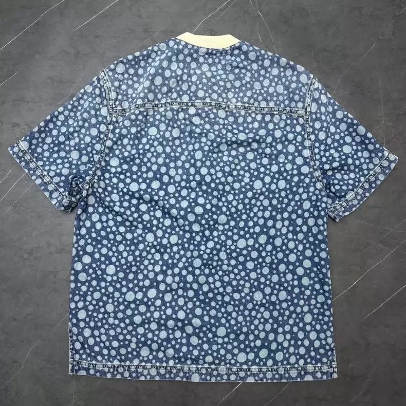 Louis Vuitton Louis Vuitton Blue Polka Dot Denim Shirt -2505 Size M / US 6-8 / IT 42-44 - 2 Thumbnail