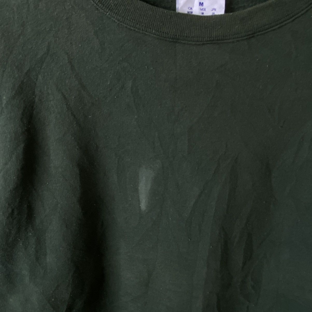 Champion Vintage 2000s Champion Green Blank Sweatshirt Size US M / EU 48-50 / 2 - 2 Thumbnail