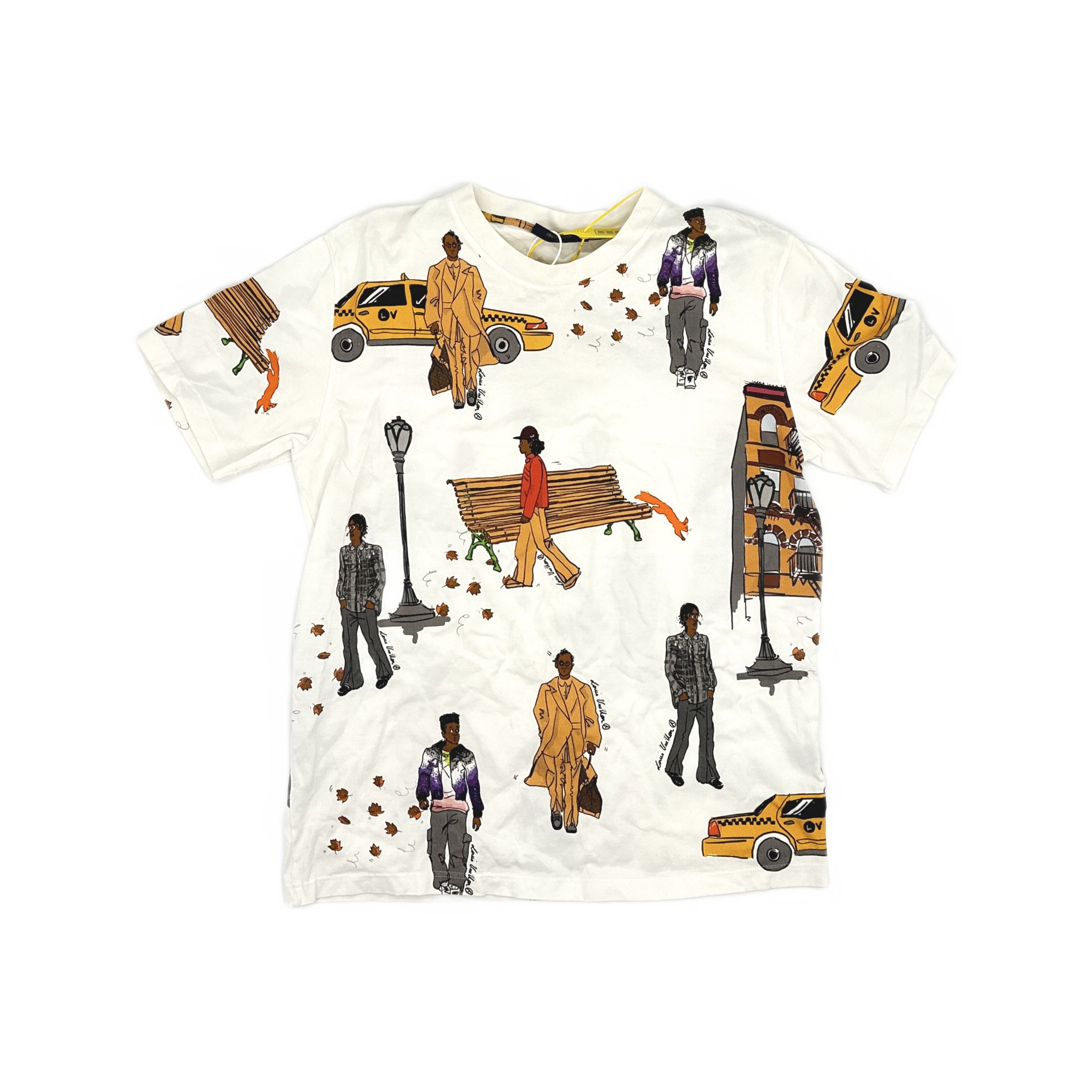 Louis Vuitton Louis Vuitton New Walkers Print T-Shirt L Size US L / EU 52-54 / 3 - 1 Thumbnail
