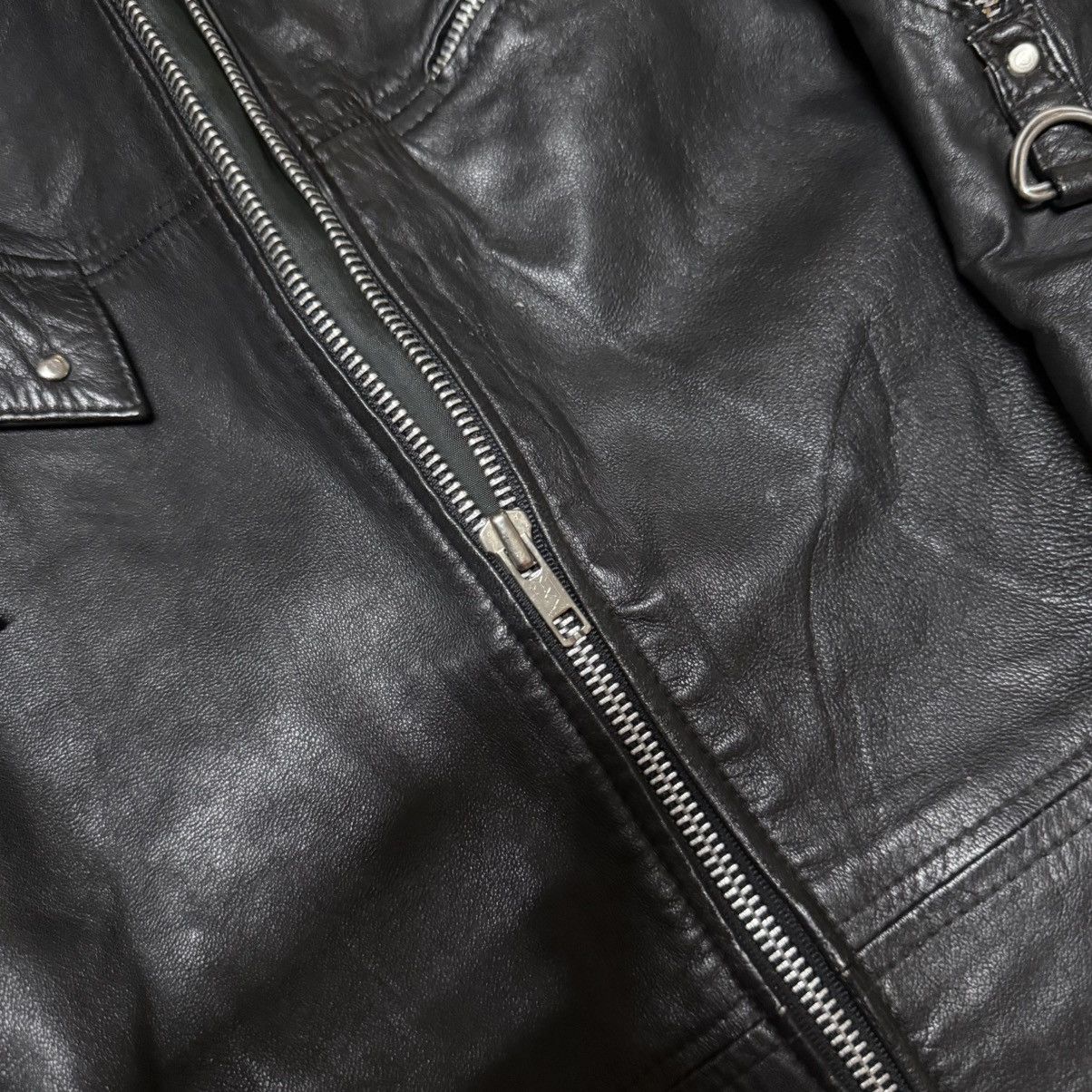 Japanese Brand Vintage womans shoulder zip up opium leather jacket Size S / US 4 / IT 40 - 6 Thumbnail