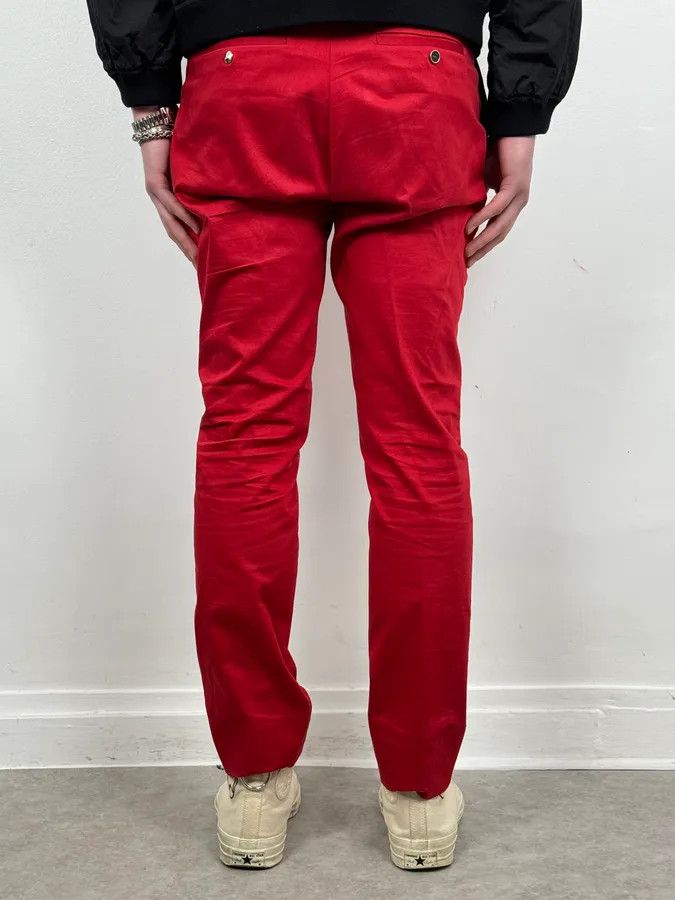 Dior Dior Homme Red Classy Tailored Pants by Kris Van Assche Size US 30 / EU 46 - 4 Thumbnail