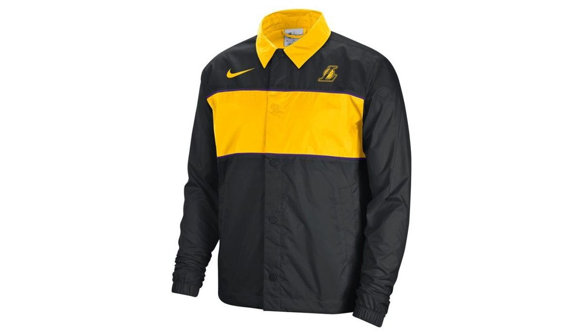 Nike Nike Los Angeles Lakers Courtside Loose Fit Black Jacket Size US XL / EU 56 / 4 - 1 Thumbnail