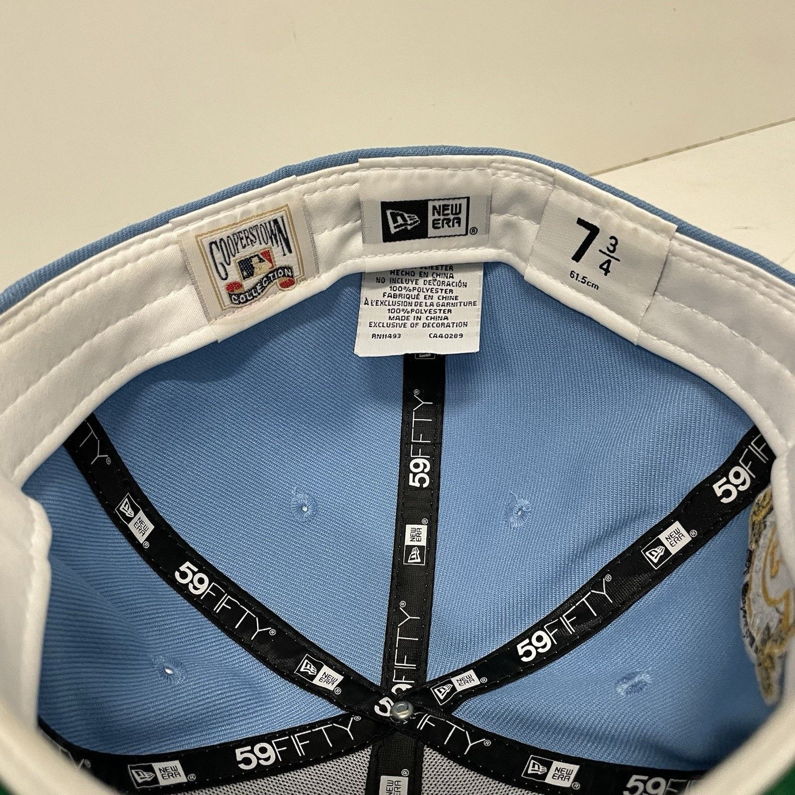 New Era New Era MLB San Diego Padres Sky Blue 59FIFTY Fitted Hat Cap Size ONE SIZE - 7 Thumbnail