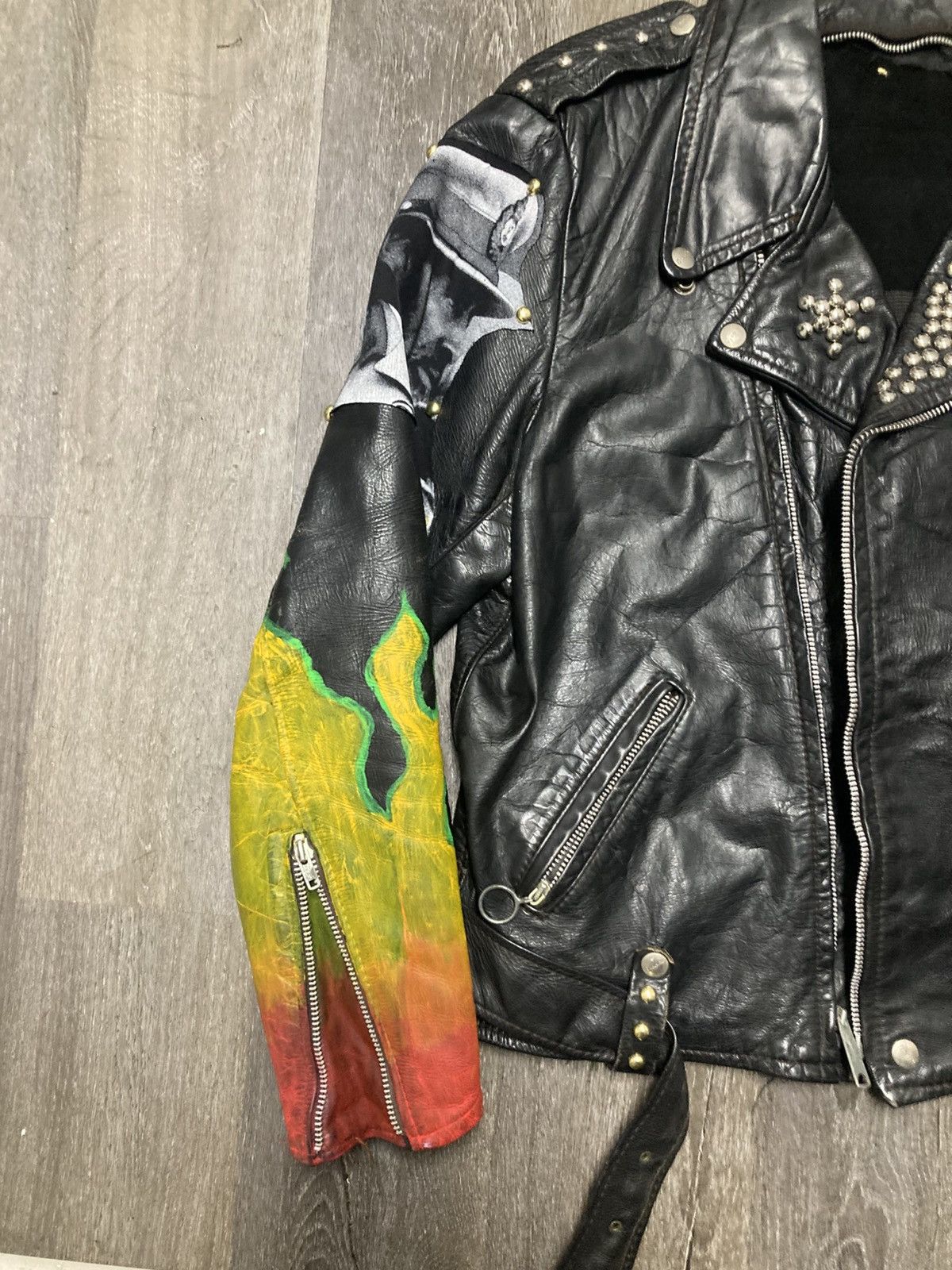 Bob Marley Bad Brains Bob Marley Rasta vintage biker Size US XS / EU 42 / 0 - 8 Thumbnail