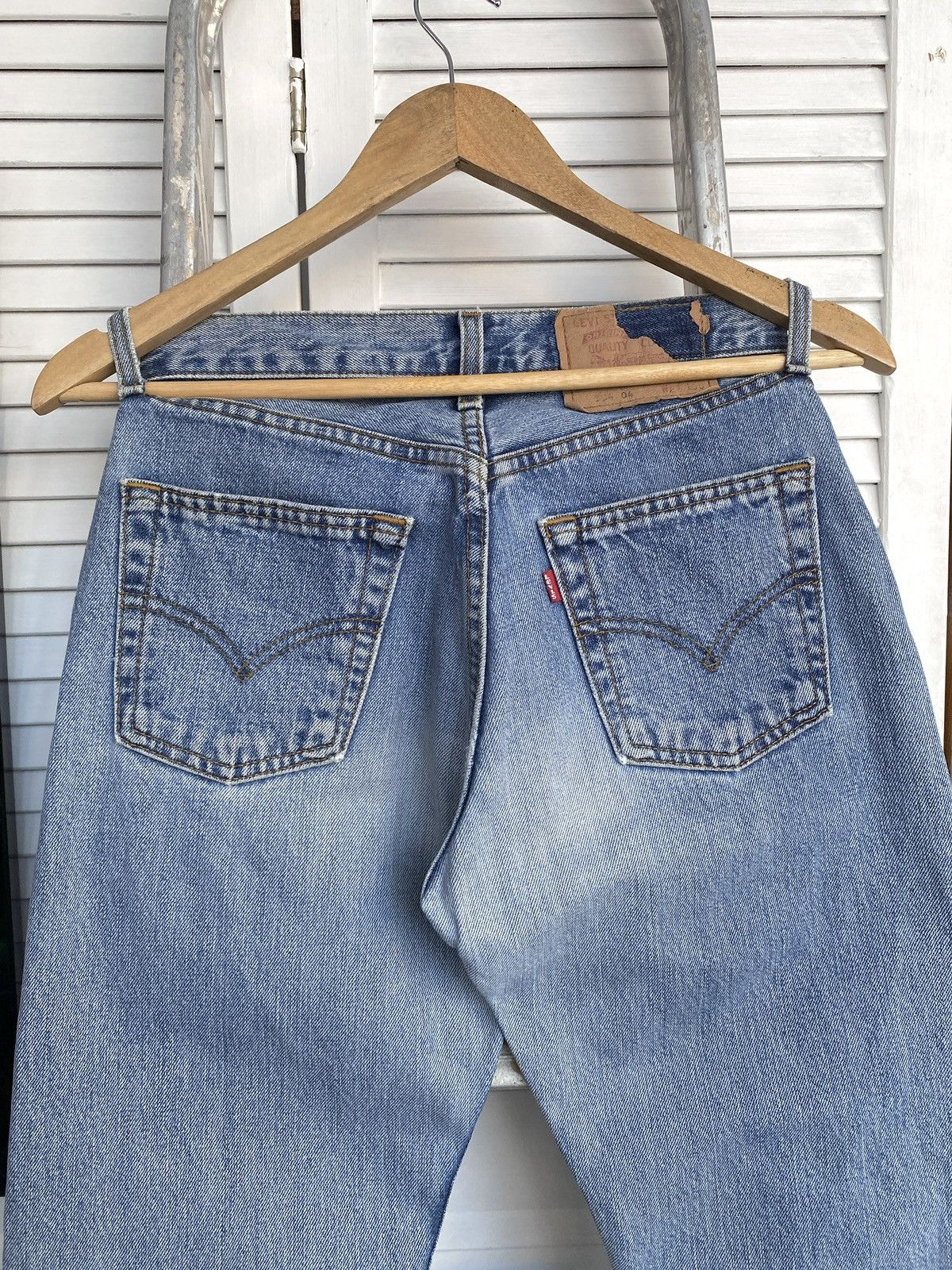 Levi's × Vintage Vintage Levis 534 Light Wash Blue Denim Slim Jeans Pants USA Size US 27 - 6 Thumbnail