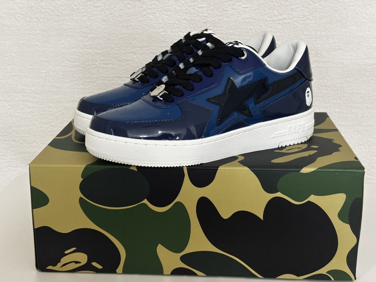 Bape Authentic ape bape bape sta Icon US 8 navy blue new Size US 8 / EU 41 - 1 Thumbnail