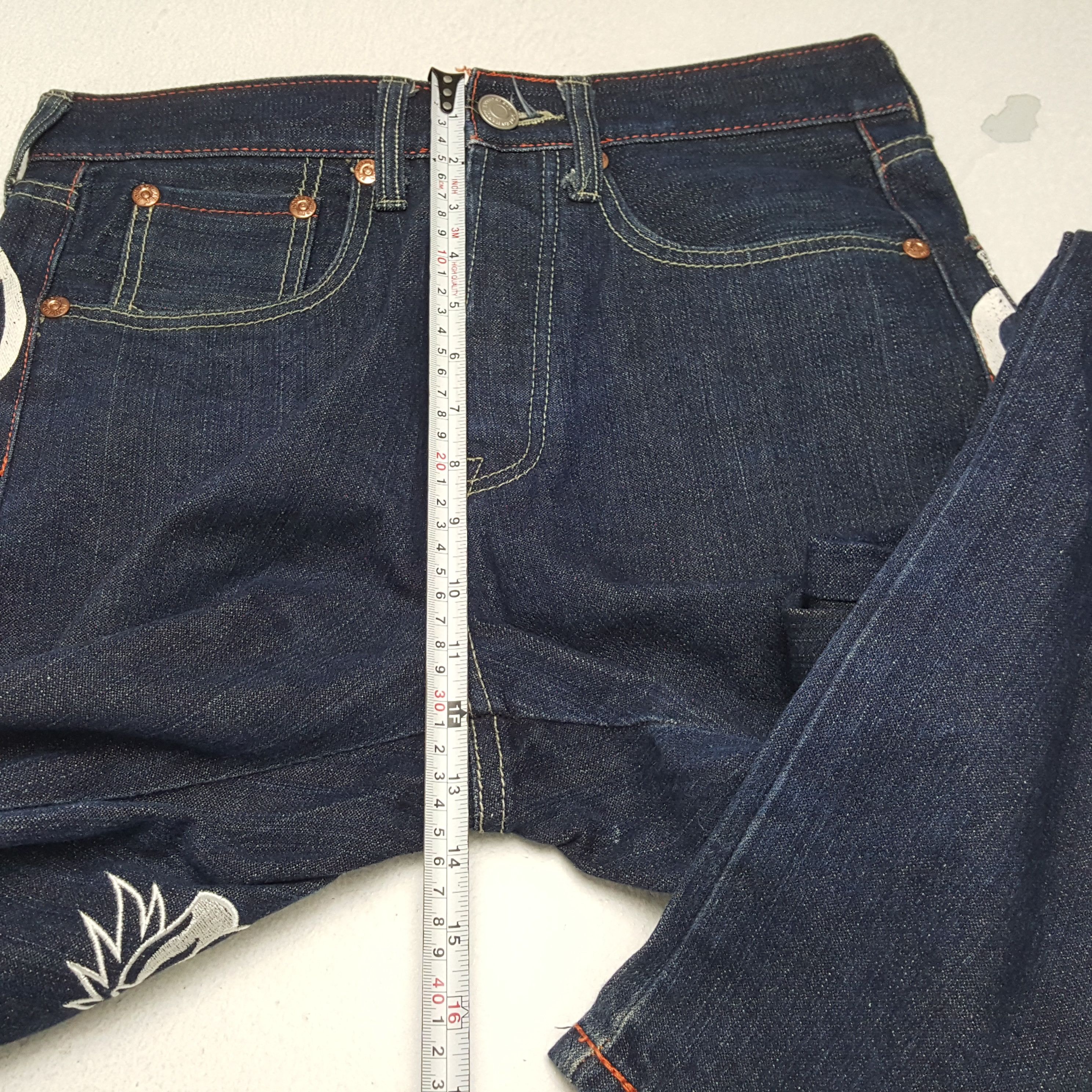 Christian Audigier × Ed Hardy Vintage ED HARDY Streewear Skateboard Style Jeans Size US 30 / EU 46 - 8 Thumbnail