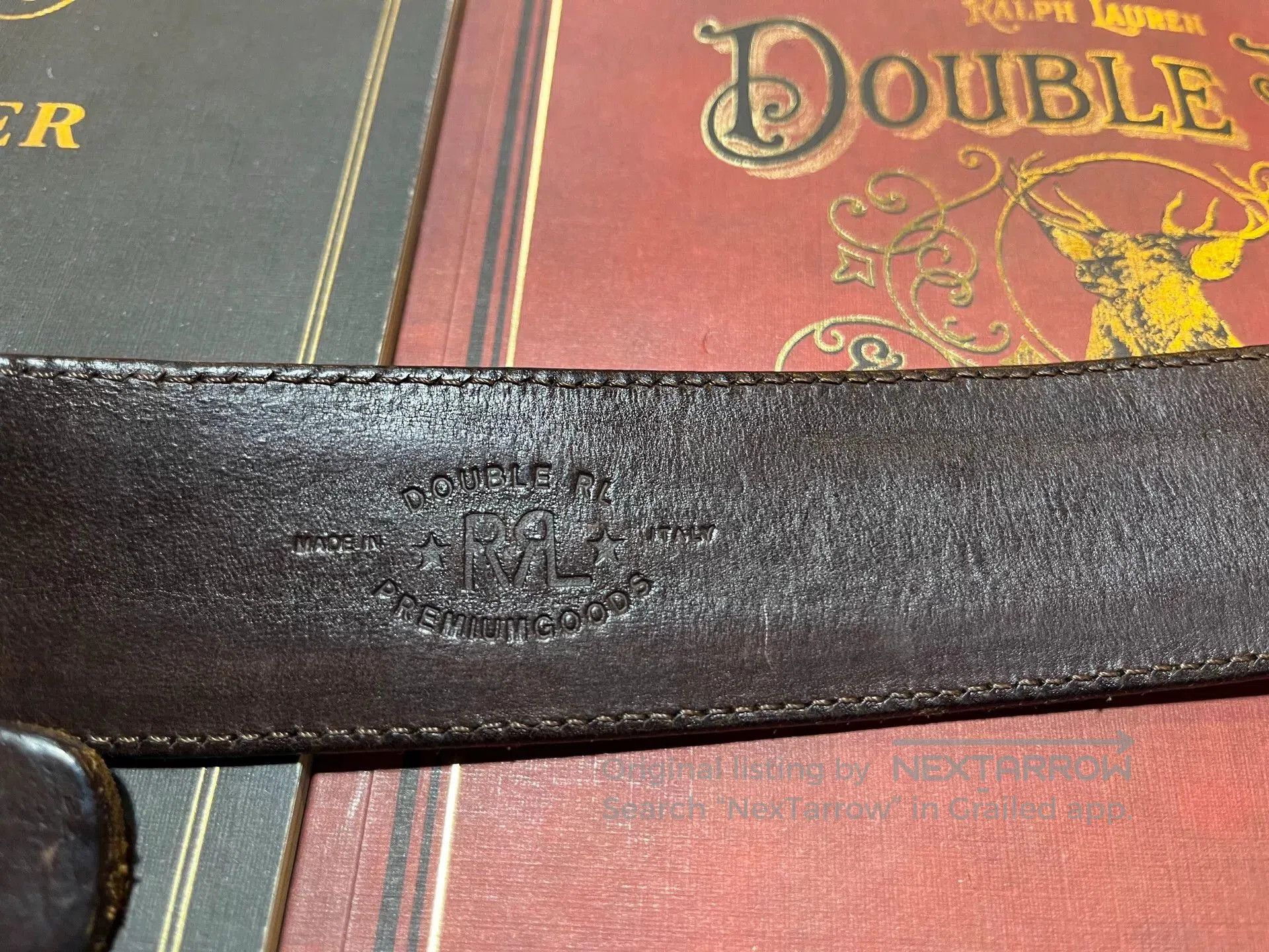 RRL Ralph Lauren vintage rrl leather belt by ralph lauren. Size ONE SIZE - 5 Thumbnail