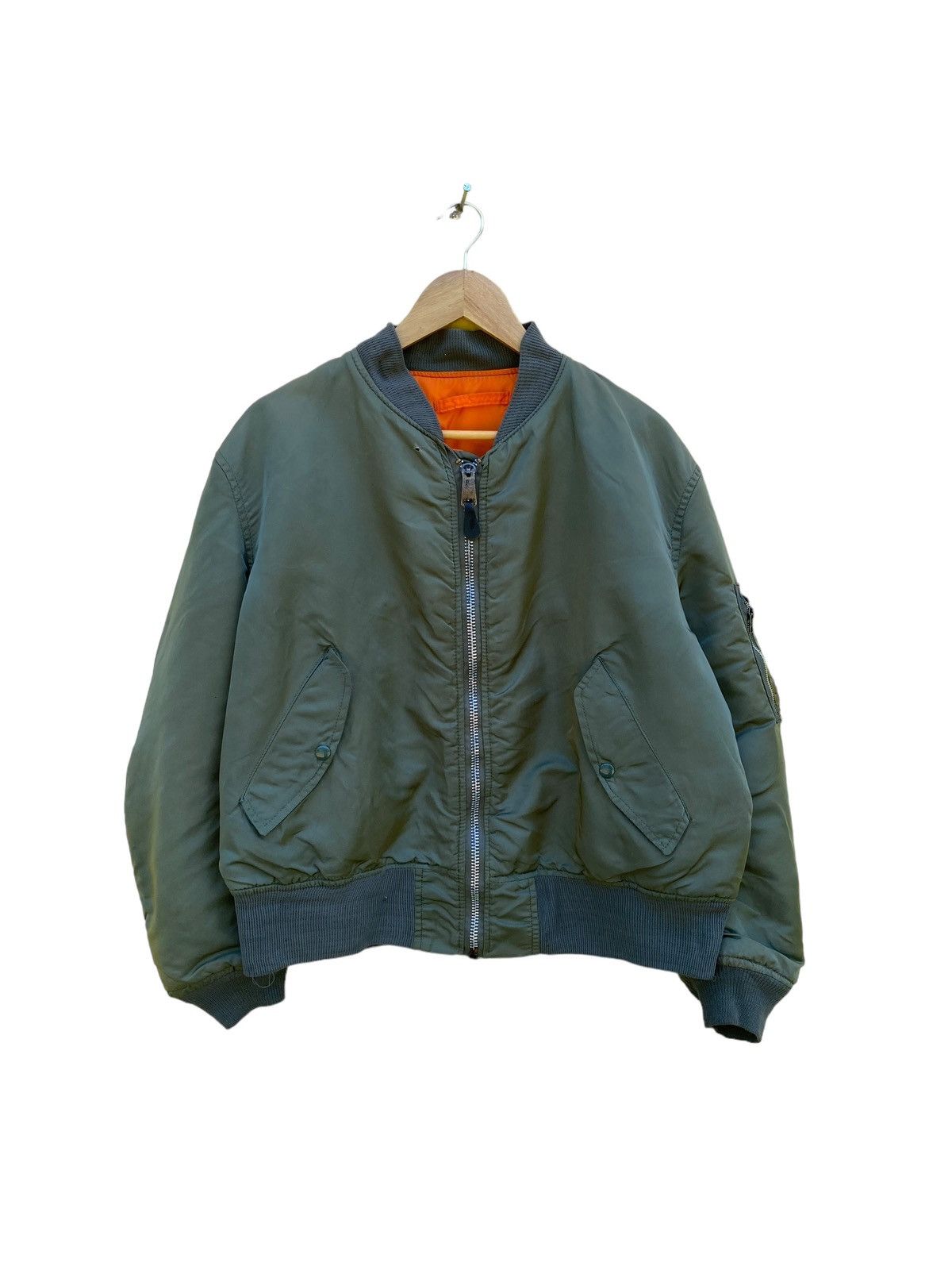 Alpha Industries × Vintage Vintage MA-1 Alpha Industries Bomber jacket Size US L / EU 52-54 / 3 - 6 Thumbnail