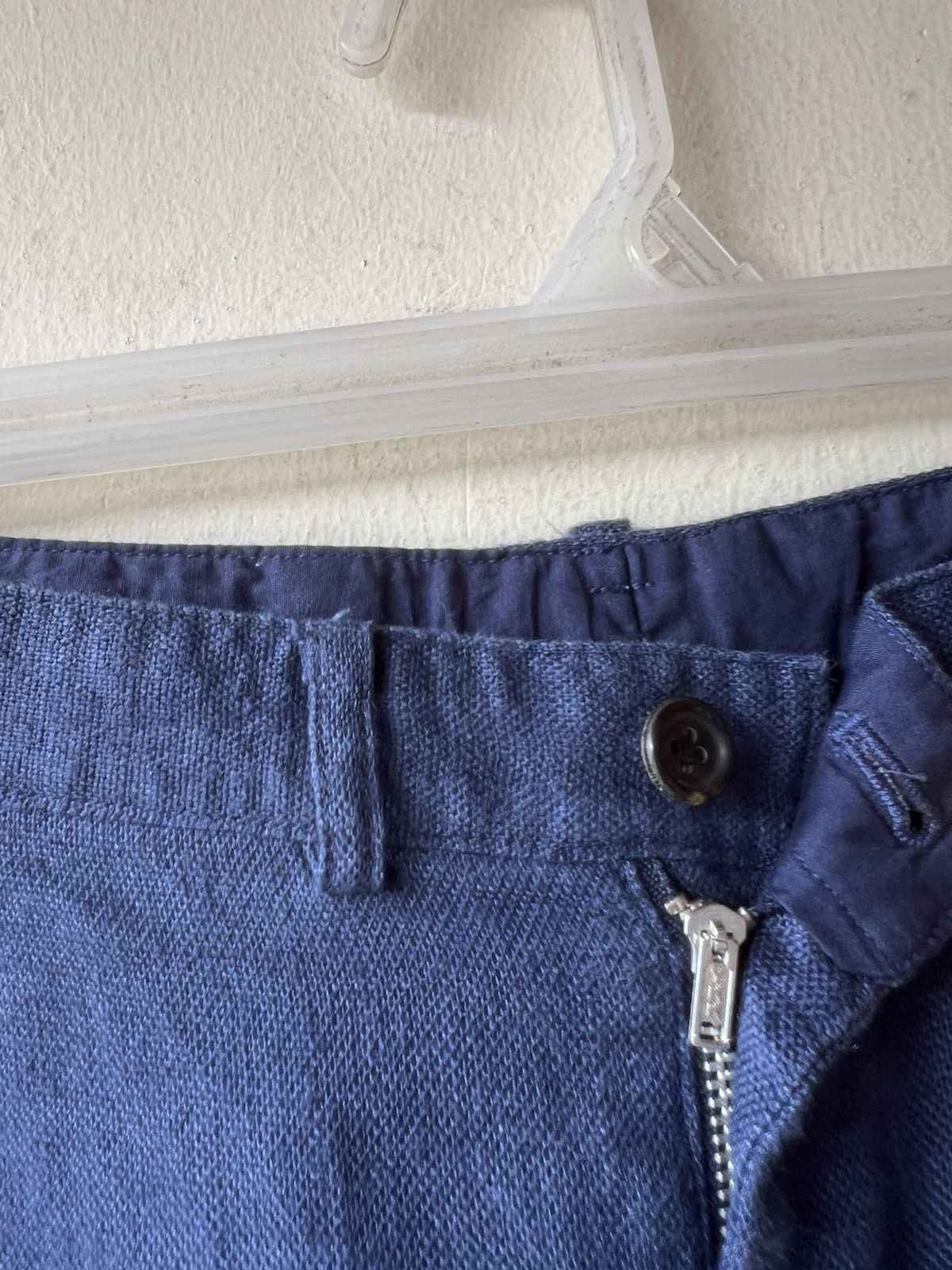 Mademoiselle Non Non Papas Japan 100% Linen Baggy Trouser Pant Blue Size US 34 / EU 50 - 9 Thumbnail