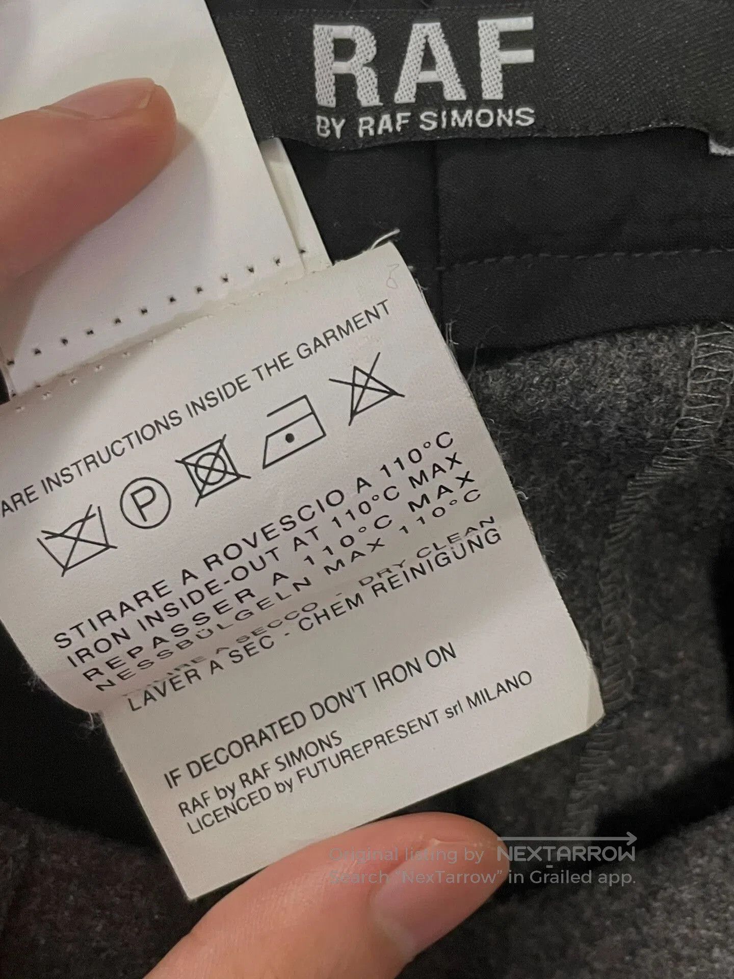 Raf Simons raf simons wool blend trousers in gray. Size US 32 / EU 48 - 7 Thumbnail