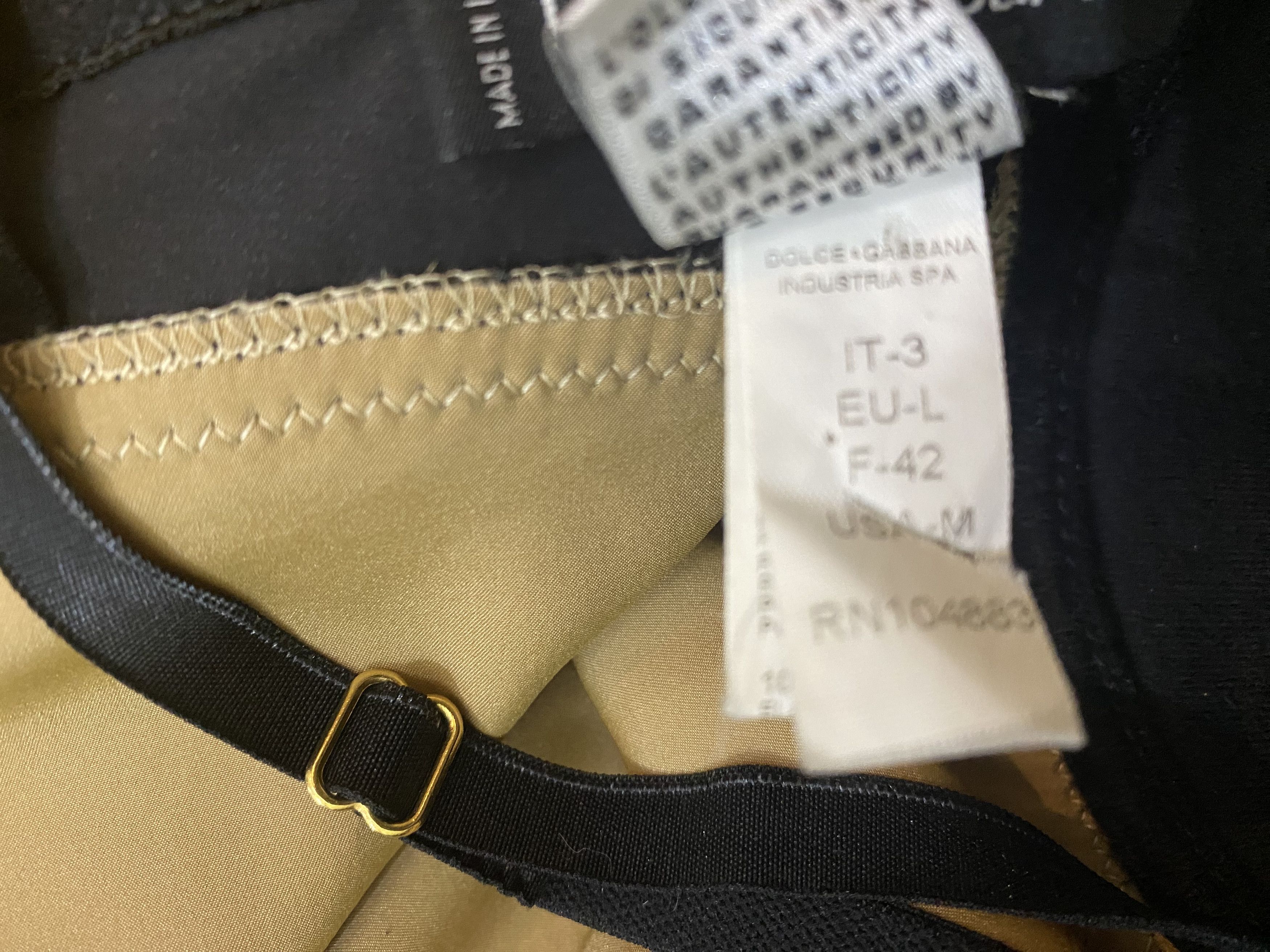 Dolce & Gabbana Dolce & Gabbana Silk Bustier Top – Satin D&G Corset - Large Size L / US 10 / IT 46 - 10 Thumbnail