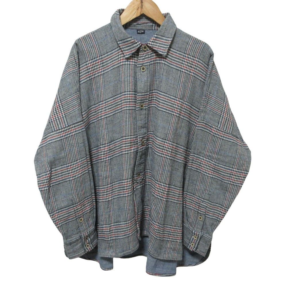 Other 45 45R Double Weave Check Shirt Textile Tops 71030273 DUTY FREE for USA Size ONE SIZE - 1 Thumbnail
