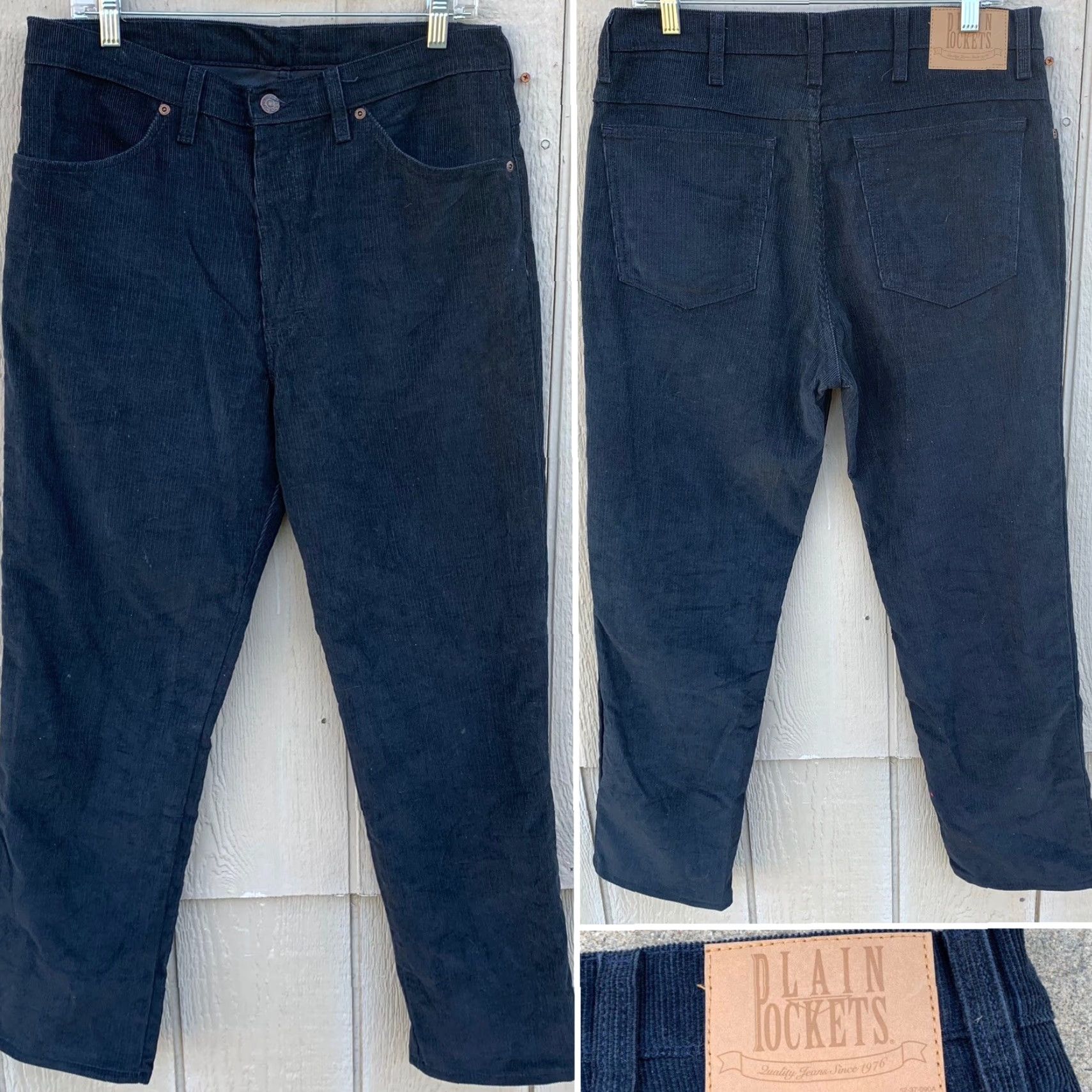 Vintage VINTAGE JC Penney Plain Pockets corduroy pants Men 34x30 Blue USA Waist 35in Solid 75% Cotton 25% Polyester Size US 34 / EU 50 - 5 Thumbnail