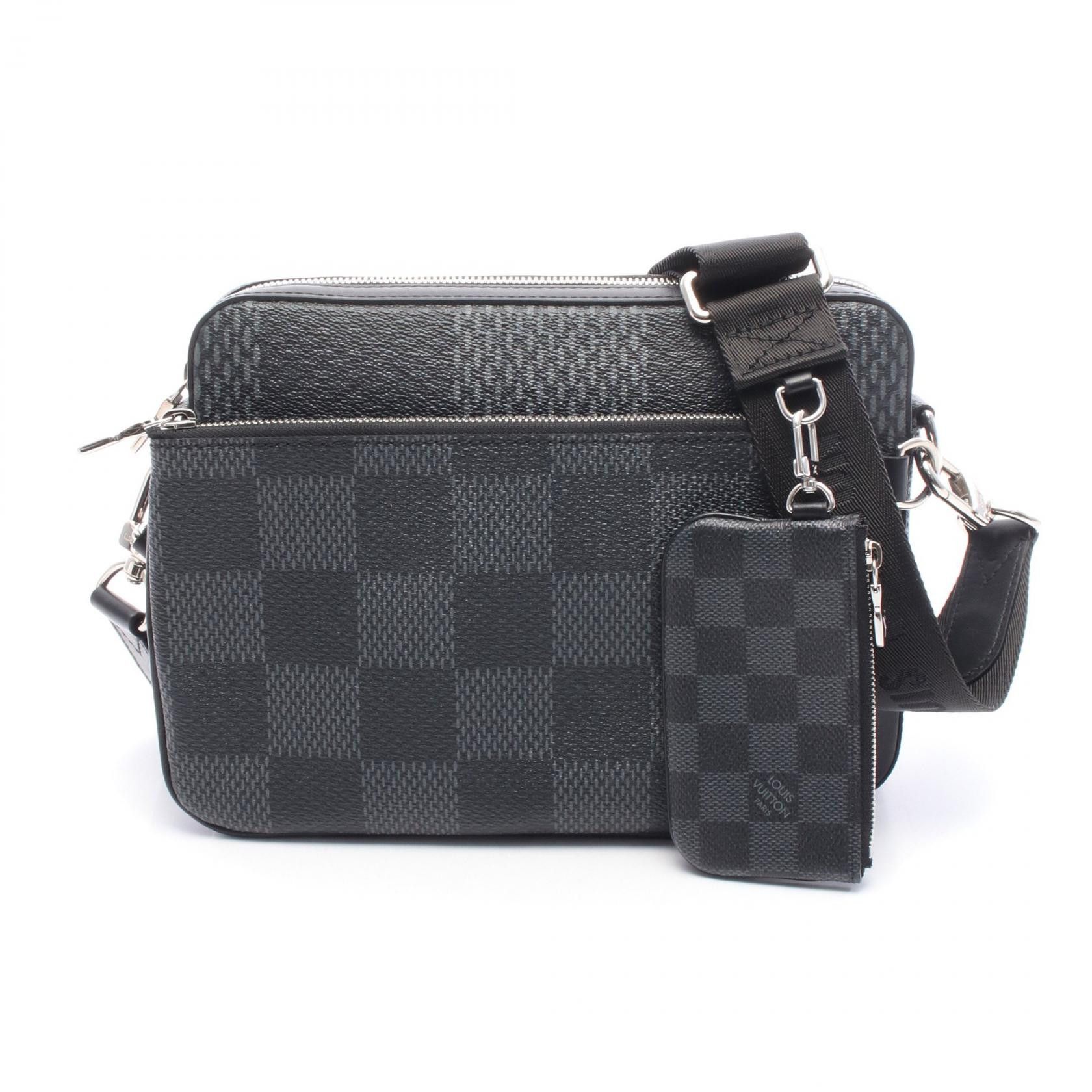 Louis Vuitton Louis Vuitton Louis Vuitton Trio Messenger Damier Graphite shoulder bag Textile Shoulder Bag N50017 DUTY FREE for USA Size ONE SIZE - 1 Thumbnail