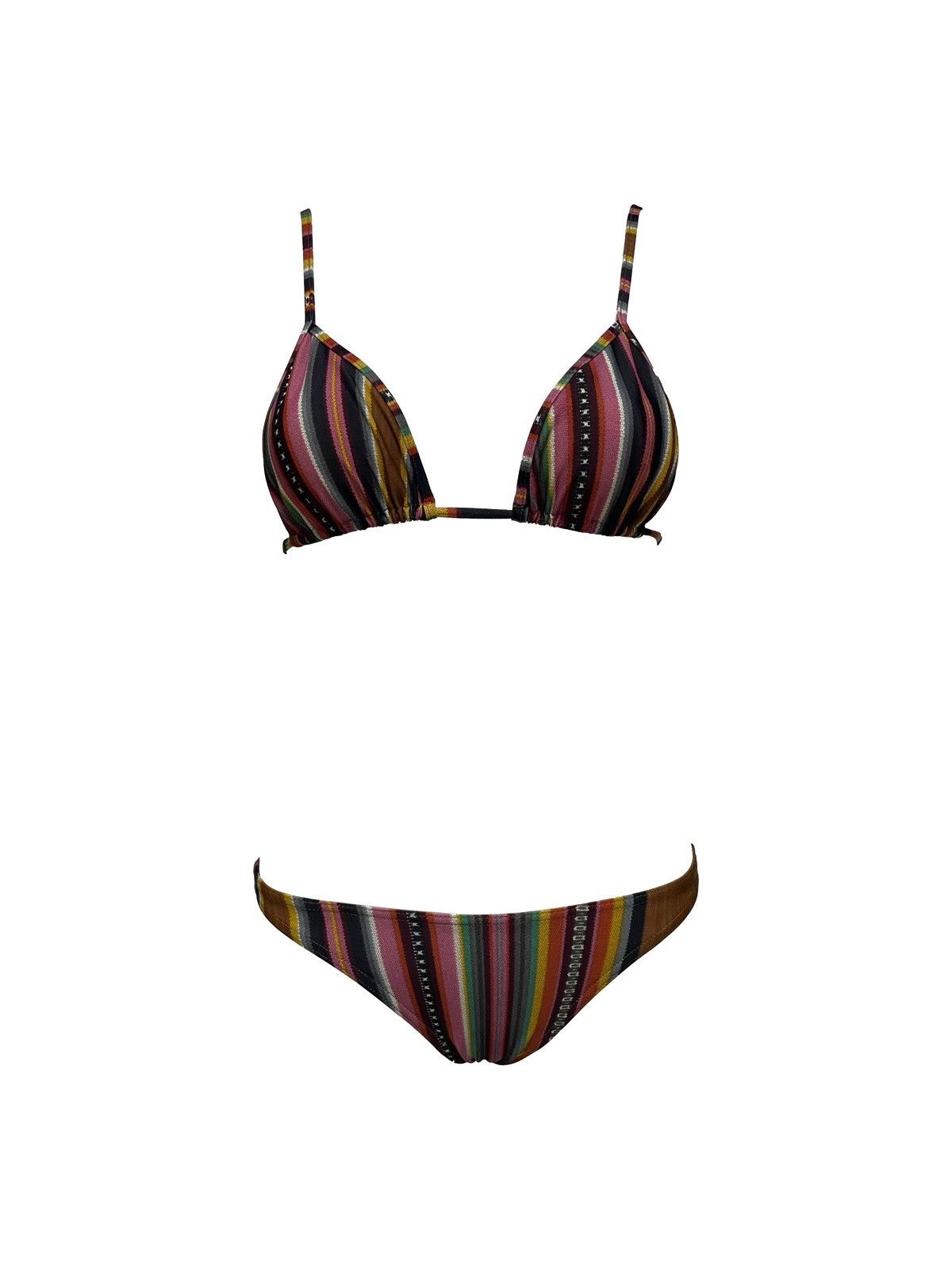 Dior CHRISTIAN DIOR Spring Summer 2002 Striped Bikini Size XS / US 0-2 / IT 36-38 - 1 Thumbnail