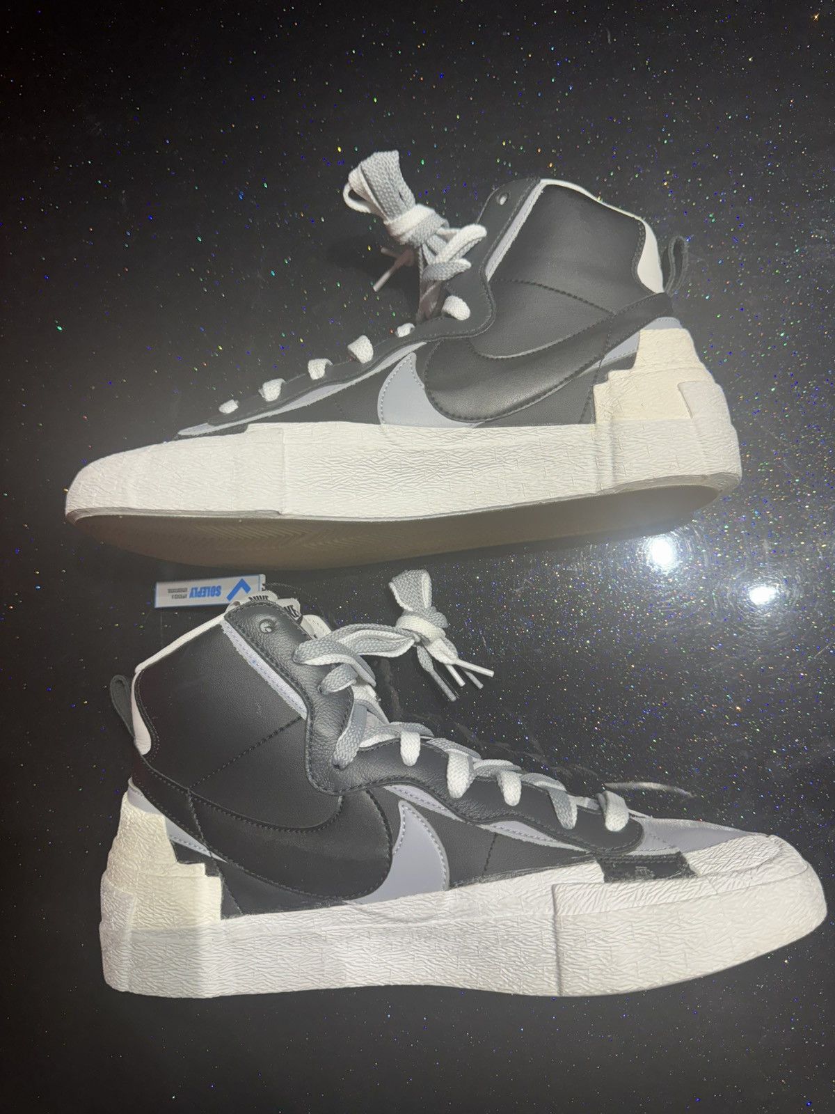 Nike × Sacai sacai x Nike Blazer Mid ‘Black Grey’ - Size 11.5 Size US 11.5 / EU 44-45 - 2 Thumbnail