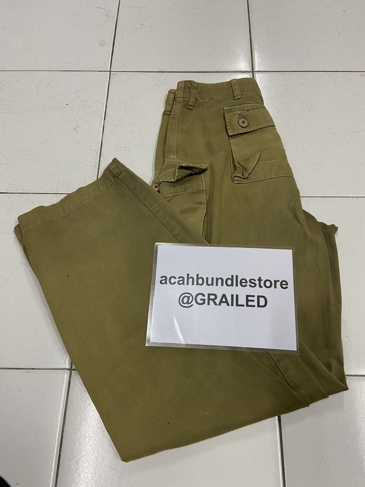 Vintage VINTAGE ARMY MONKEY POCKET CARGO PANTS Size US 28 / EU 44 - 15 Thumbnail