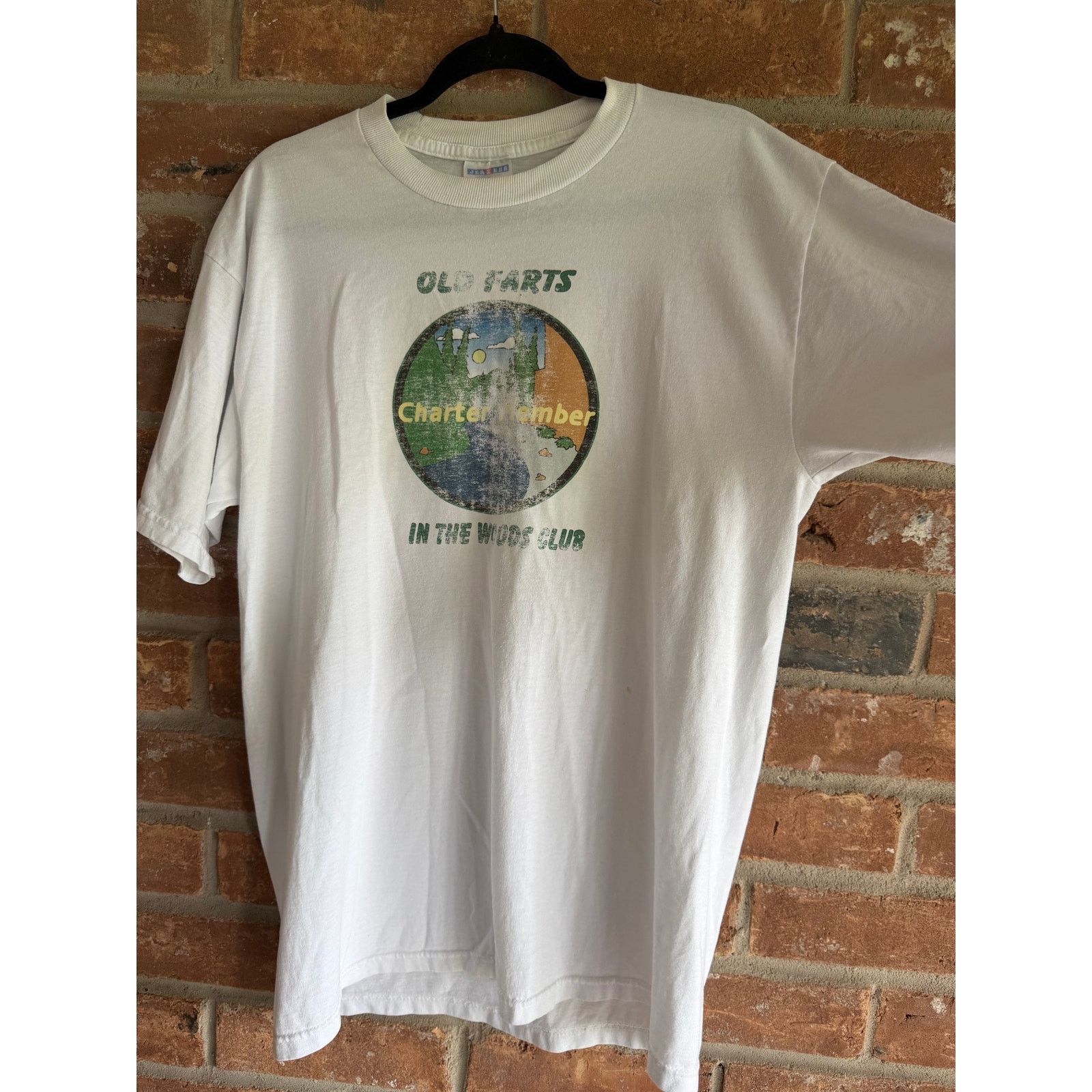 Jerzees Vintage Old Farts Woods Club Tee Jerzees Large White Size US L / EU 52-54 / 3 - 3 Thumbnail