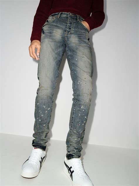 Purple P002 Vintage Spotted Indigo Size US 30 / EU 46 - 19 Thumbnail