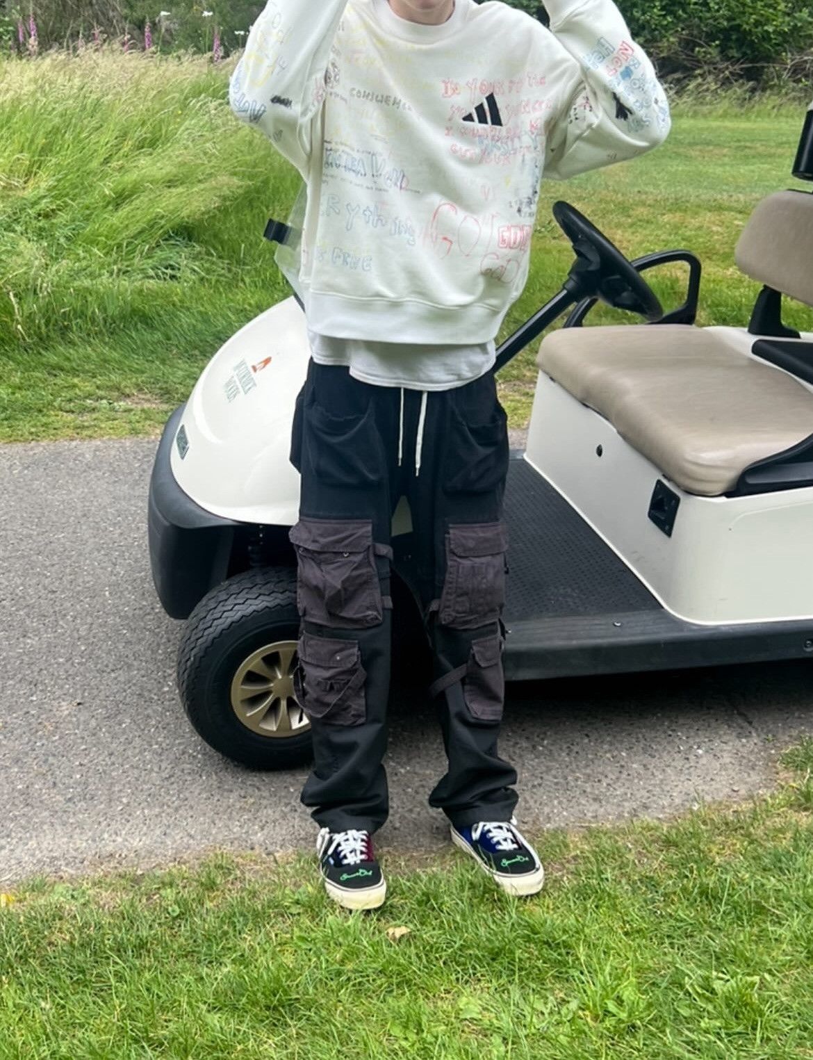 Yeezy Yeezy S5 scribble sweatshirt x Adidas x Henry A. levy Size US L / EU 52-54 / 3 - 19 Thumbnail