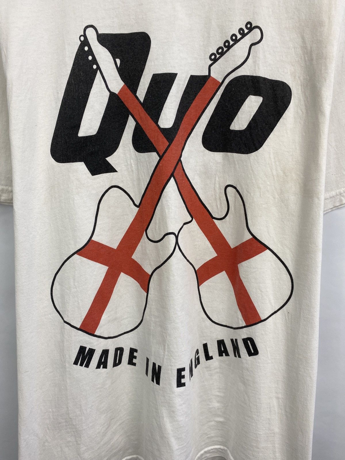 Band Tees 🏴󠁧󠁢󠁥󠁮󠁧󠁿 Vintage 90s Status Quo made in England Rock Band T-Shirt Size US L / EU 52-54 / 3 - 4 Thumbnail