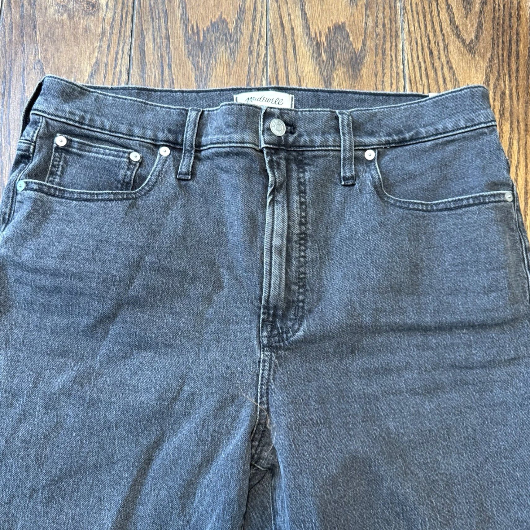 Madewell VINTAGE Madewell Jeans Women’s 32 Black Mid Rise Perfect Vintage Straight Magic Pockets 90s Retro Womens Size 24" / US 00 / IT 34 - 7 Thumbnail