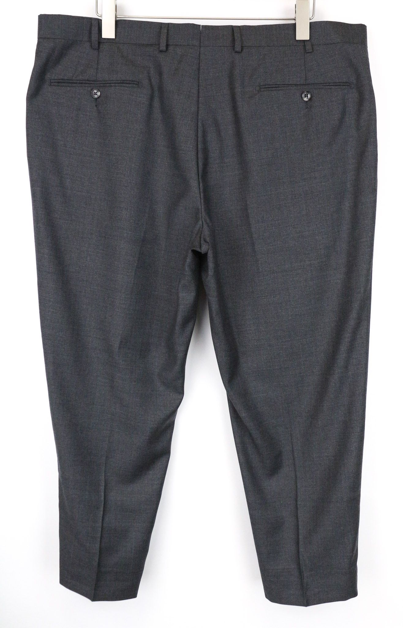 Suitsupply BRESCIA UK44S Grey Slim Sharkskin Wool Trousers 74188 Size 44S - 2 Thumbnail